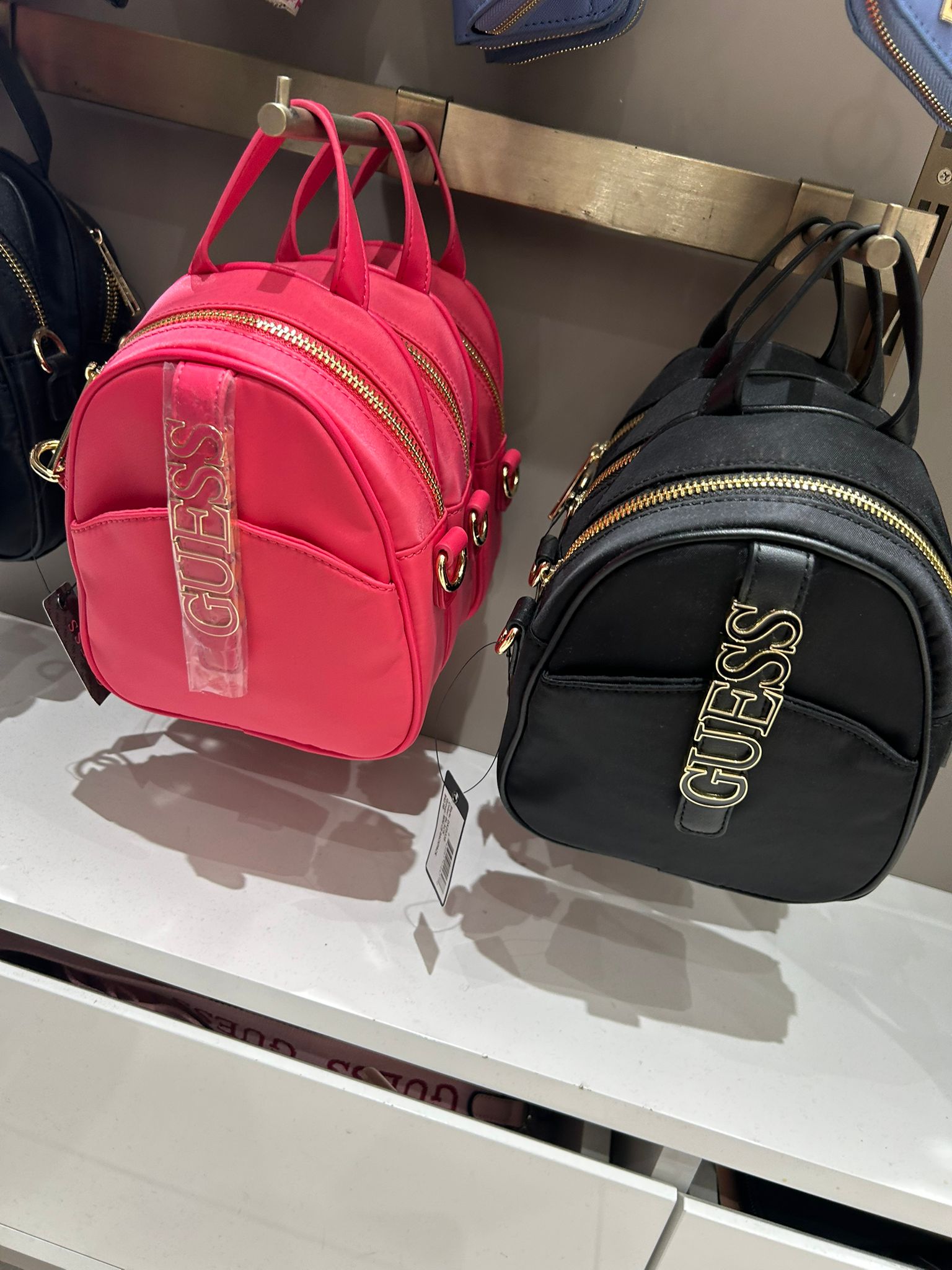 GUESS Womens' Nylon Mini Backpack Pink