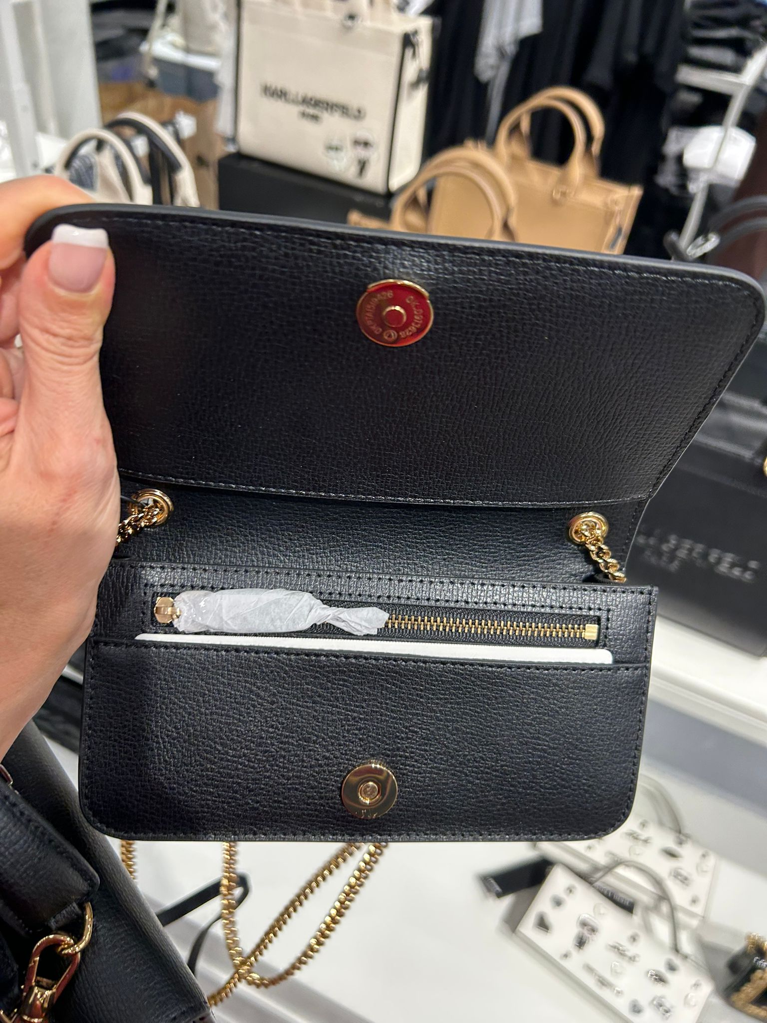 Karl Lagerfeld Paris Womens' KOSETTE WALLET ON CHAIN