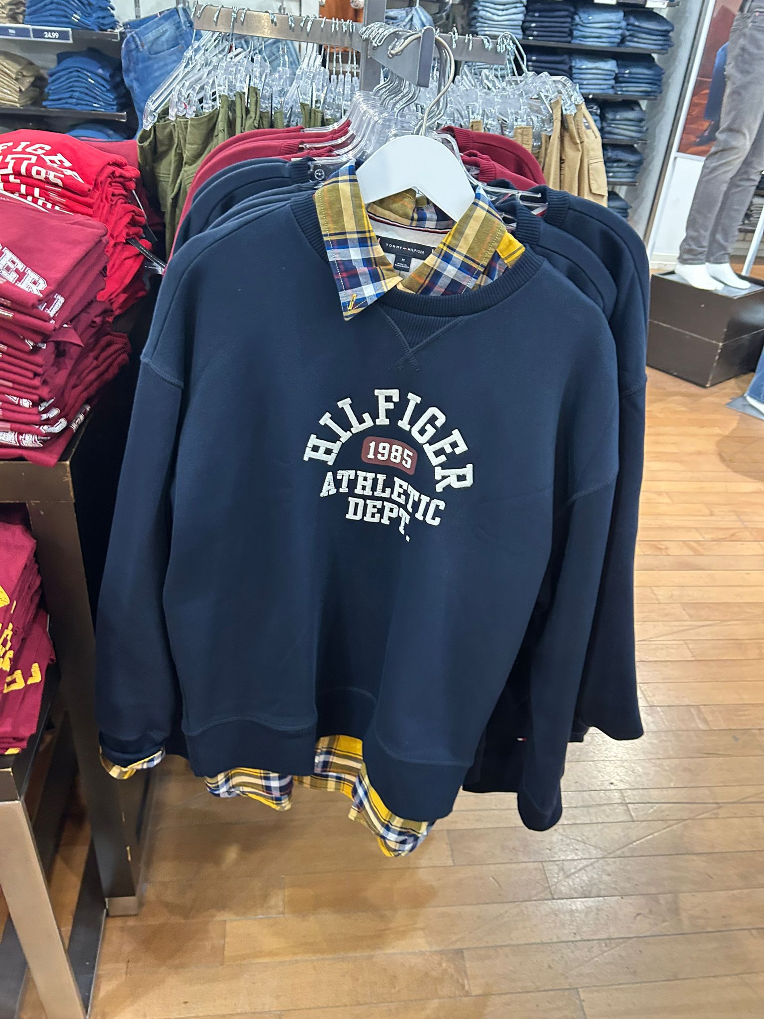 Tommy Hilfiger MENS' Typographic Regular Fit Cotton Sweatshirt