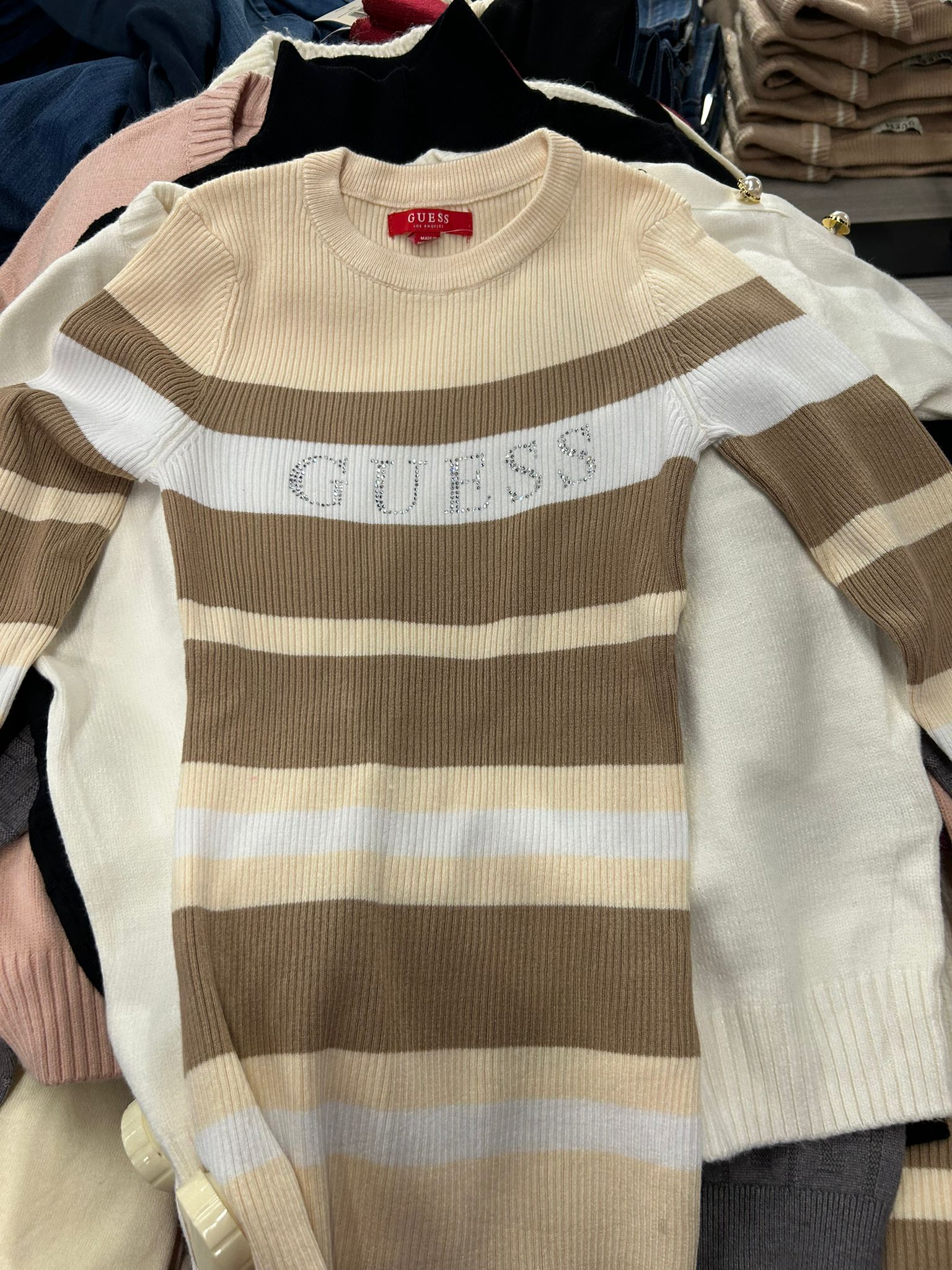 Guess WOMENS' Amiri Striped Sweater