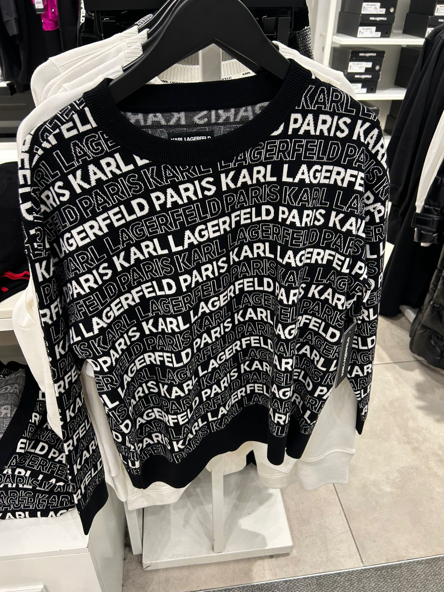 Karl Lagerfeld Paris Womens Pattern SWEATER.