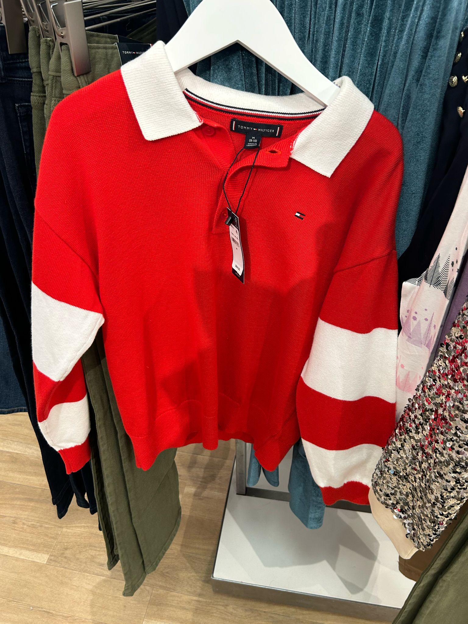 BOYS' Tommy Rugby Stripe Sweater