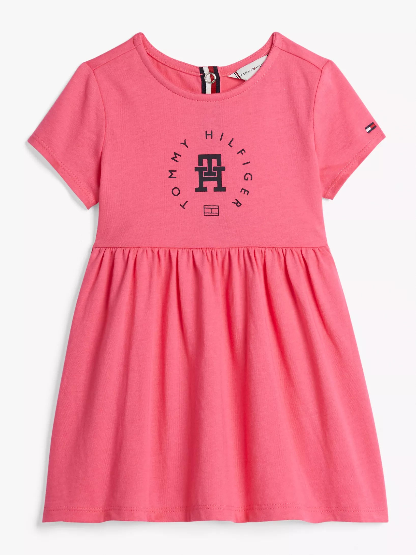 Baby Girls' Tommy Short-Sleeve Circle Logo Dress