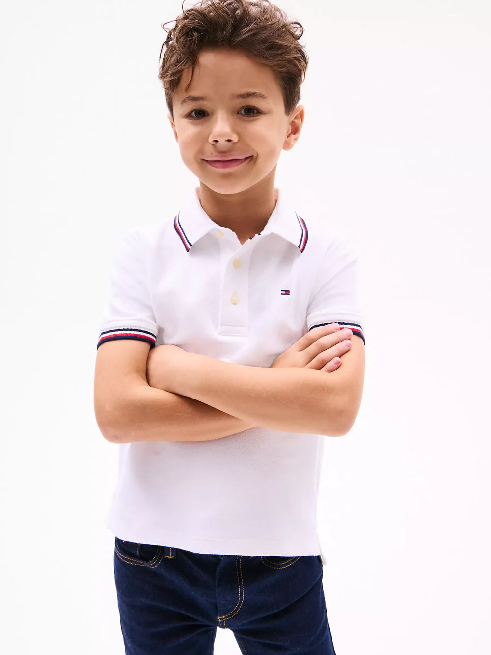 Boys' Tommy Wicking Polo/ White