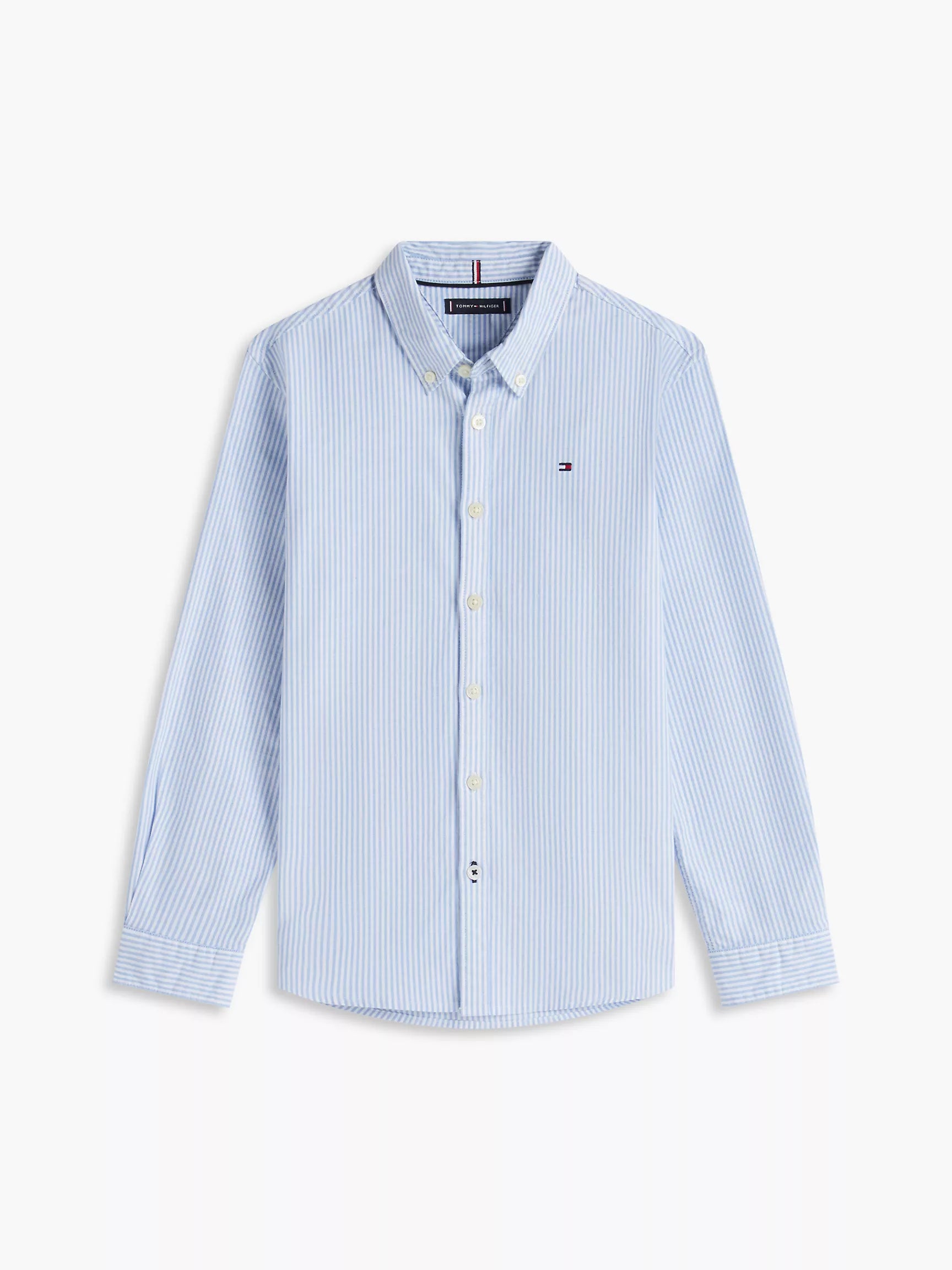 Boys' Stripe Stretch Oxford Shirt Tommy Hilfiger - Blue