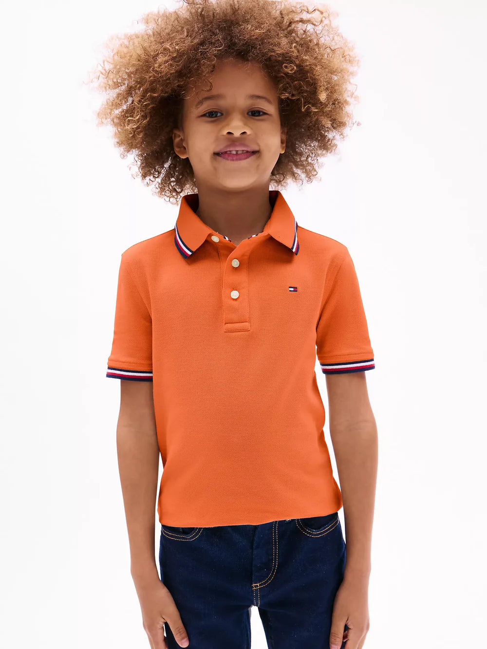 Boys' Tommy Wicking Polo/Exotic Orange