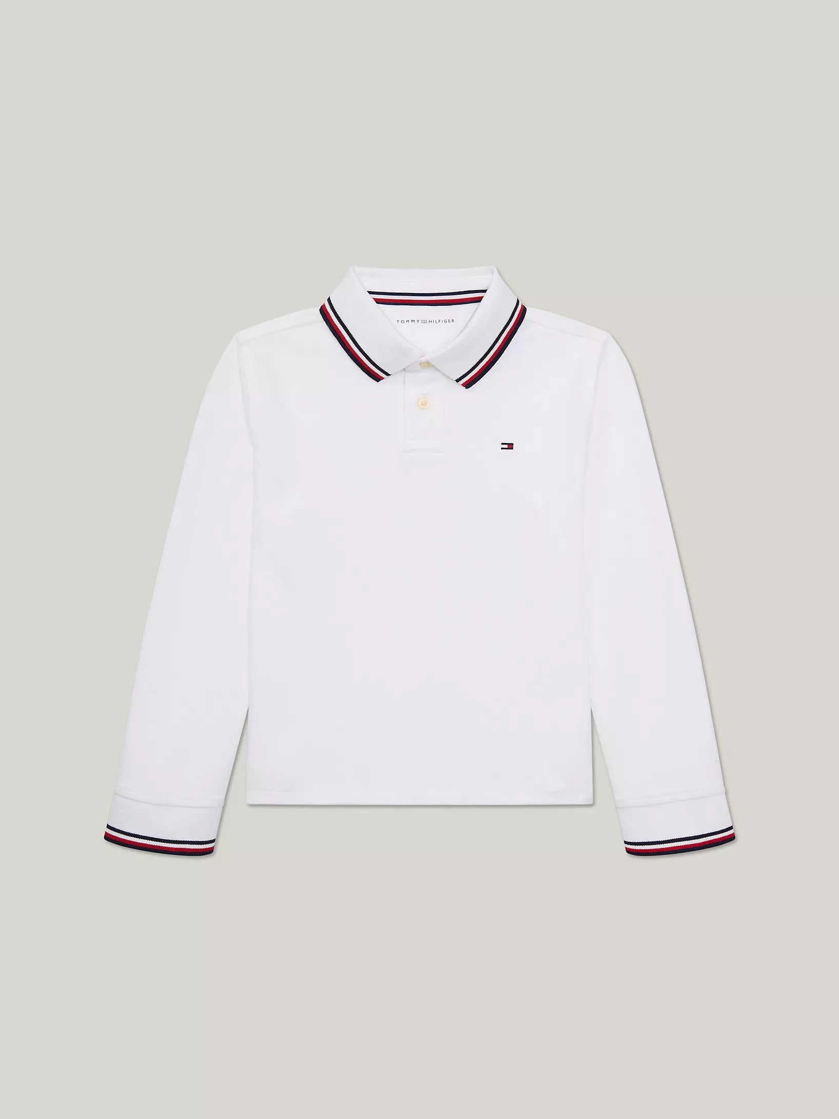 Boys' Long-Sleeve Tommy Wicking Polo-White