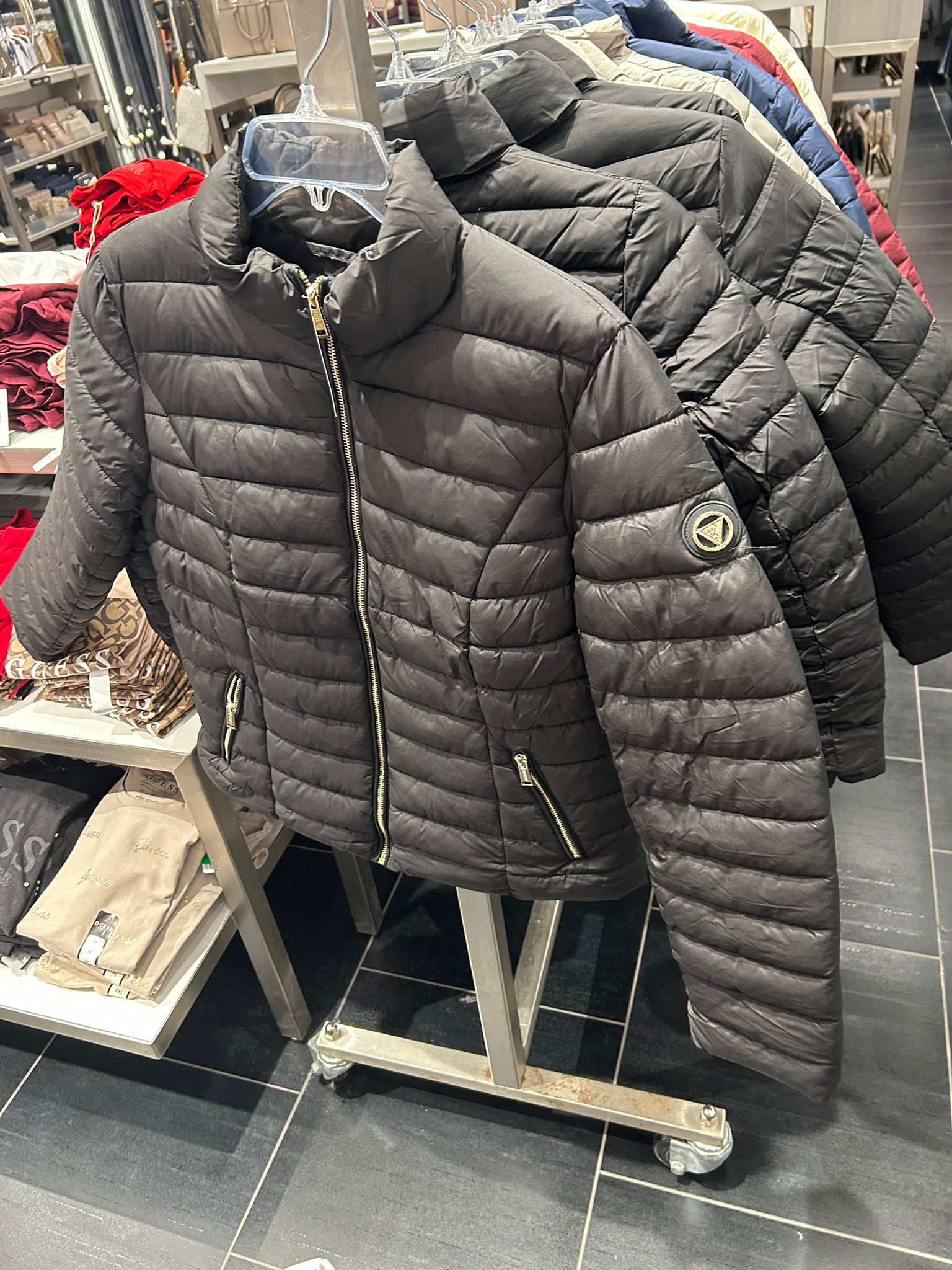 Guess WOMENS' Zalcon Puffer Jacket BLACK