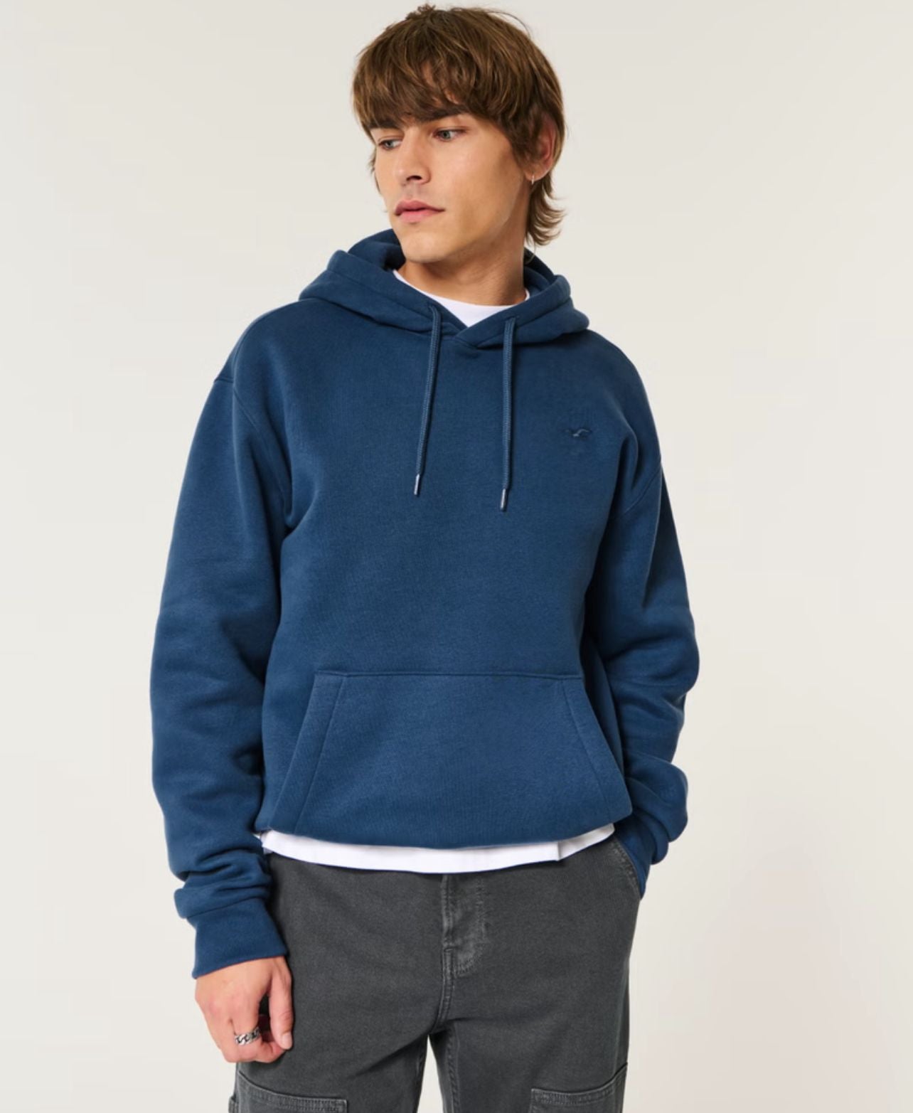 Hollister Mens' Relaxed Icon Hoodie