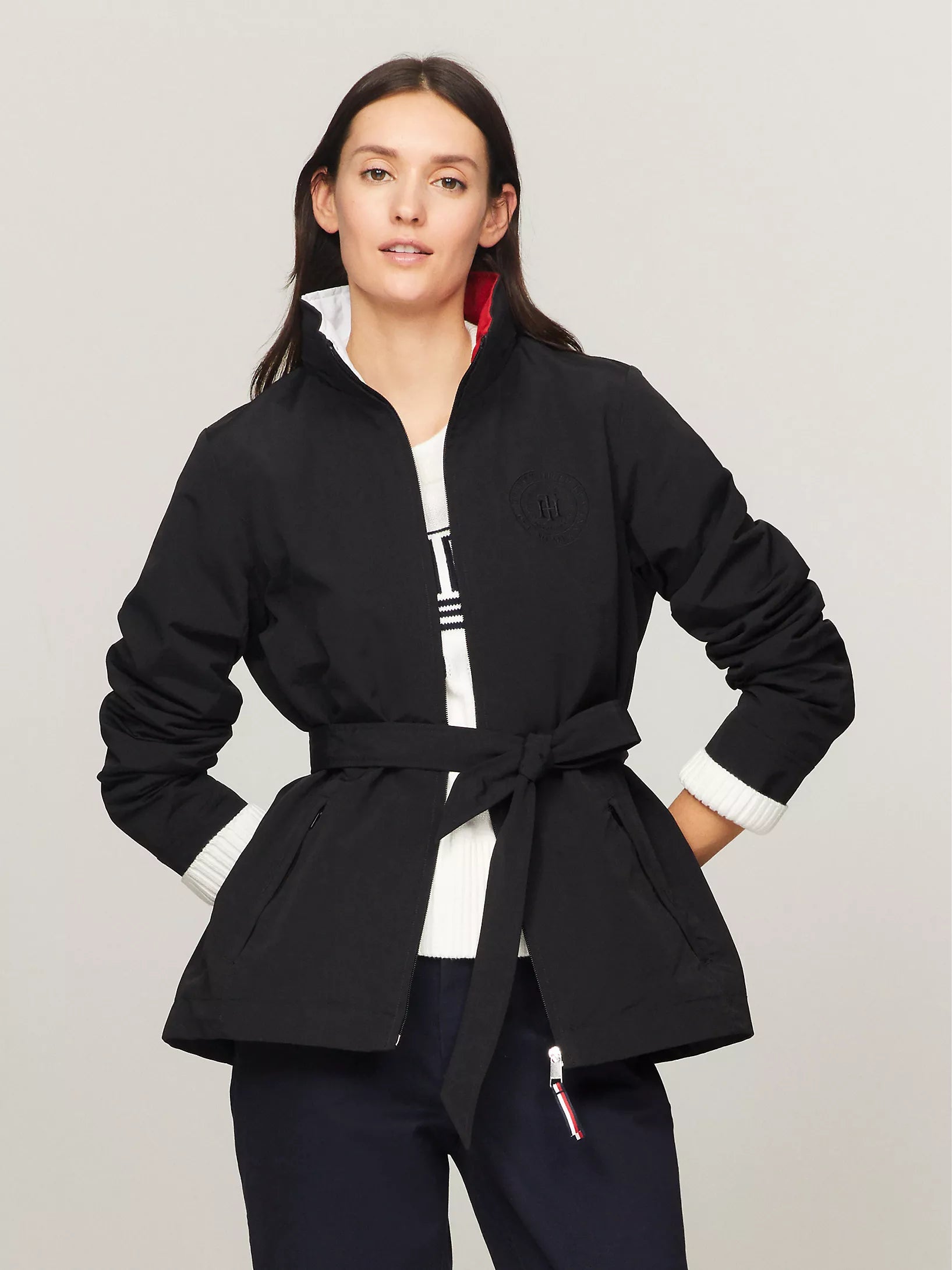 WOMENS' TOMMY Belted Hilfiger Yacht Jacket