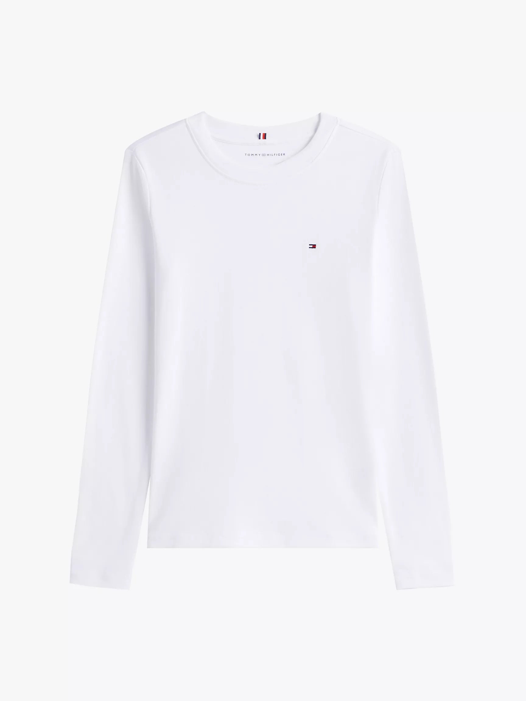 Tommy Hilfiger Women's Long-Sleeve Crewneck Favorite T-Shirt-White