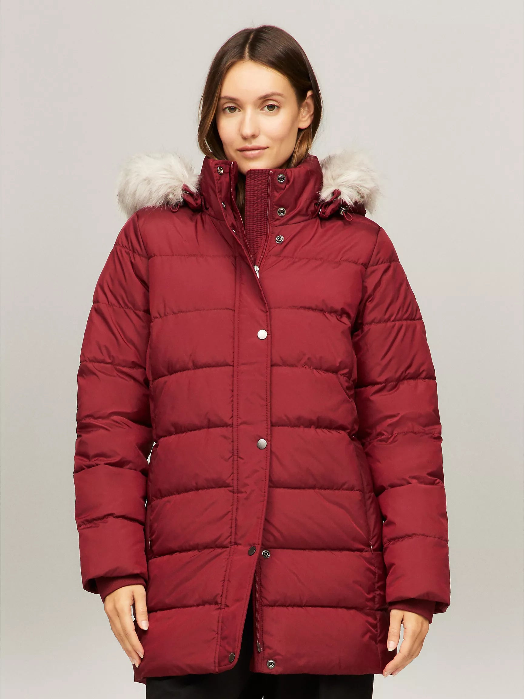 WOMEN TOMMY Hooded Long Puffer Coat
