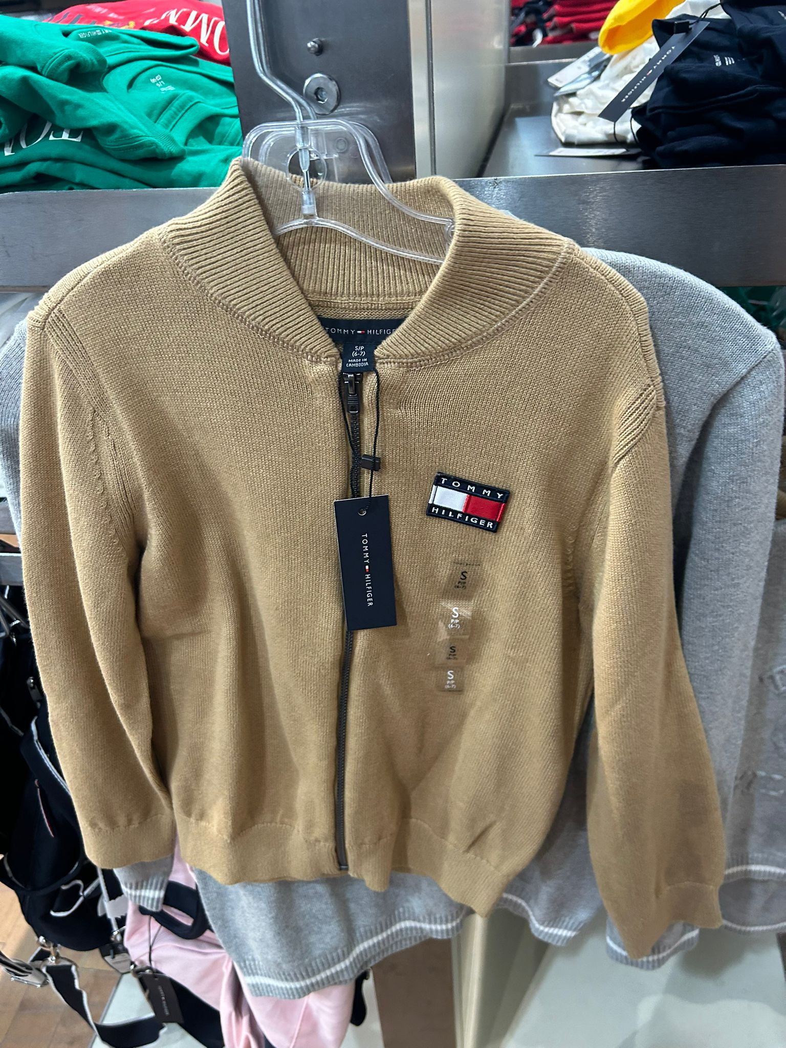 BOY Tommy Zip Sweater Bomber Classic Khaki