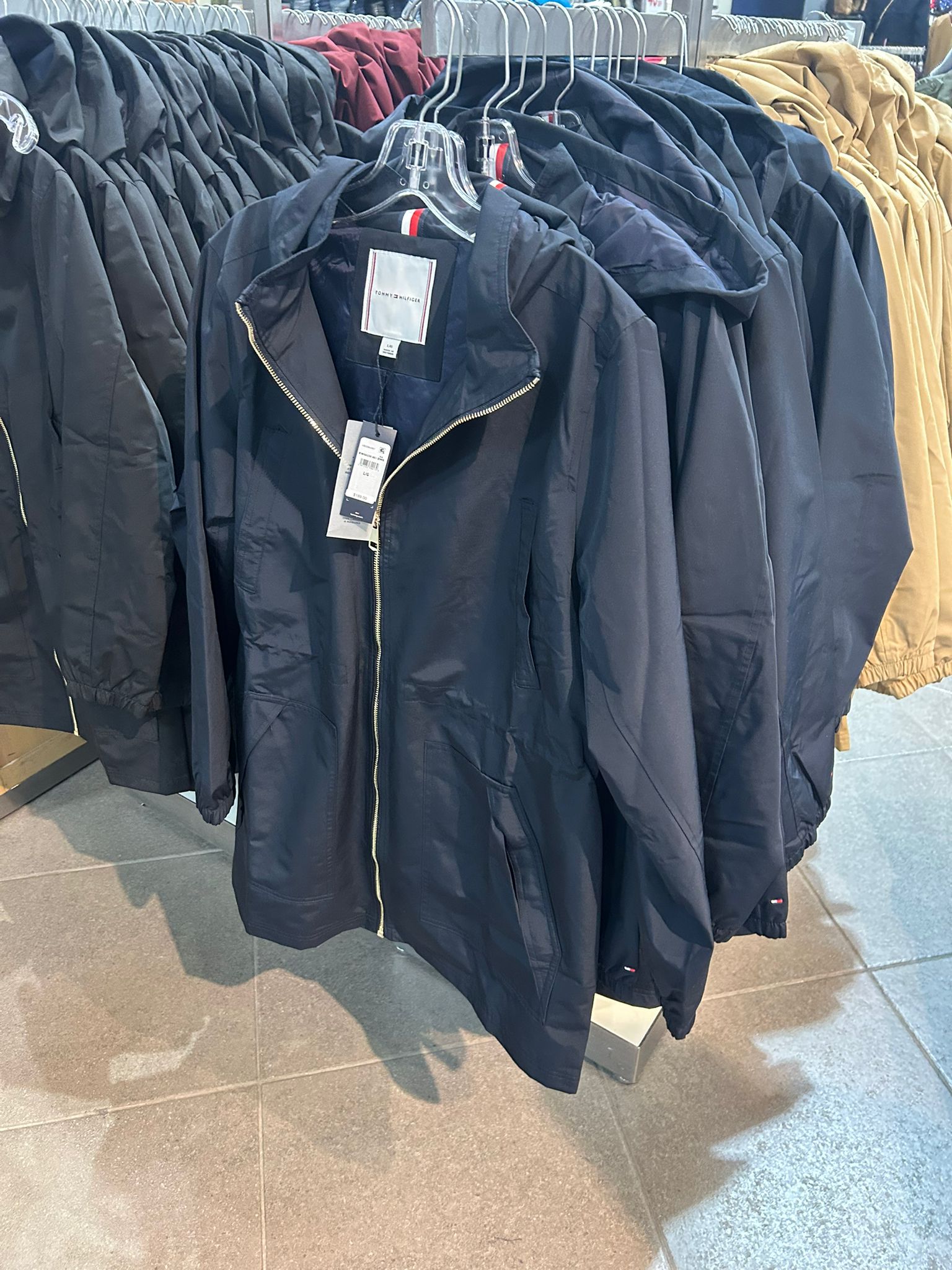 TOMMY WOMENS' Lightweight Hooded Jacket Classic Navy