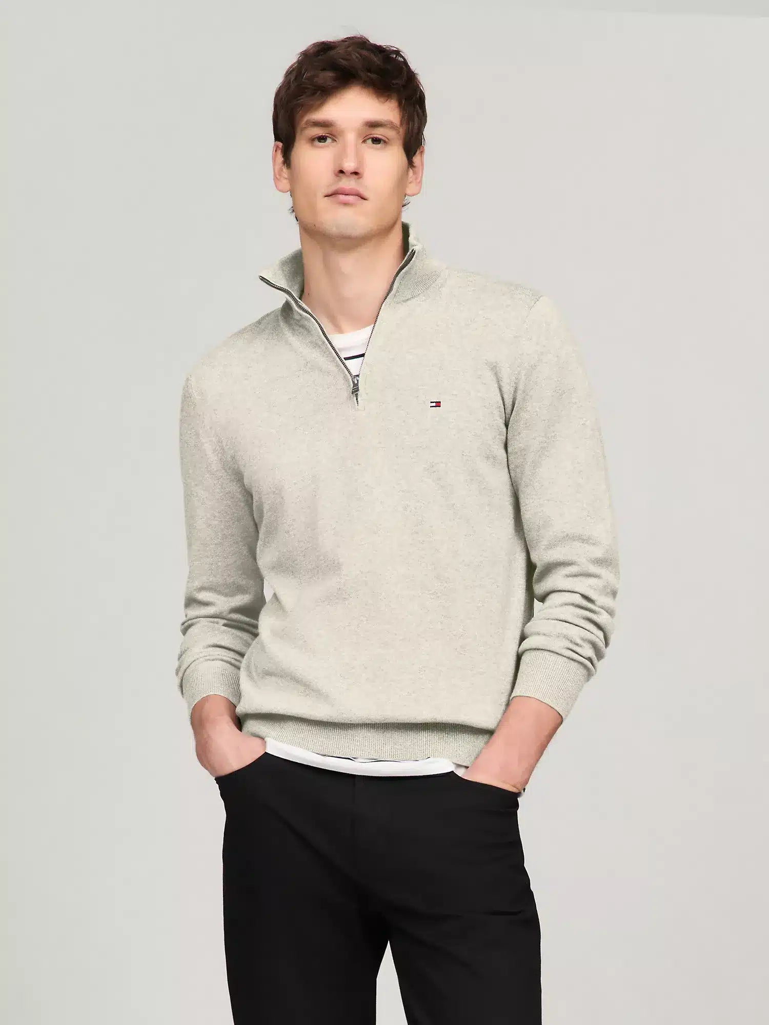 MENS' Tommy Half-Zip Mock Jumper