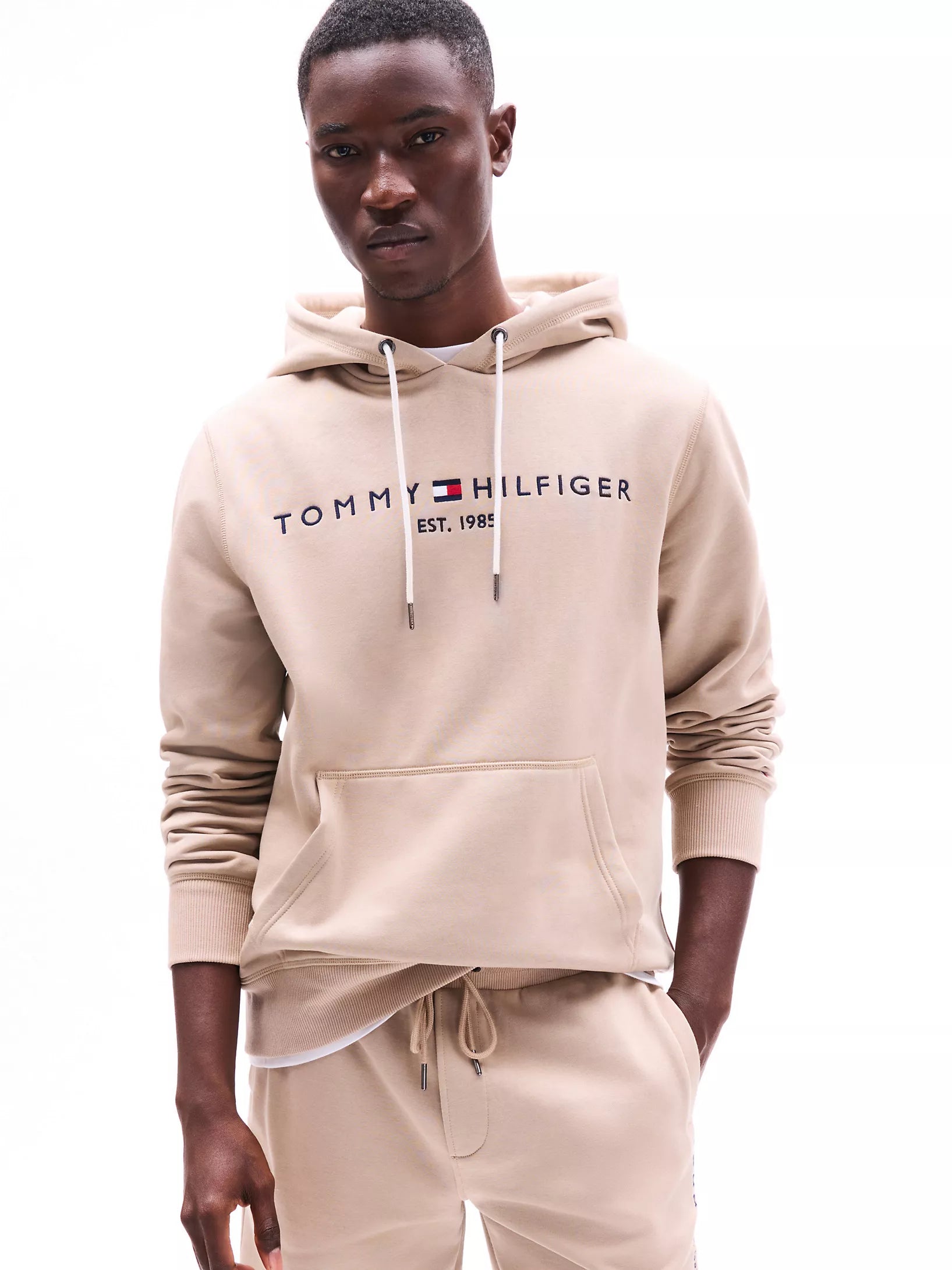 MEN TOMMY Embroidered Tommy Logo Hoodie
