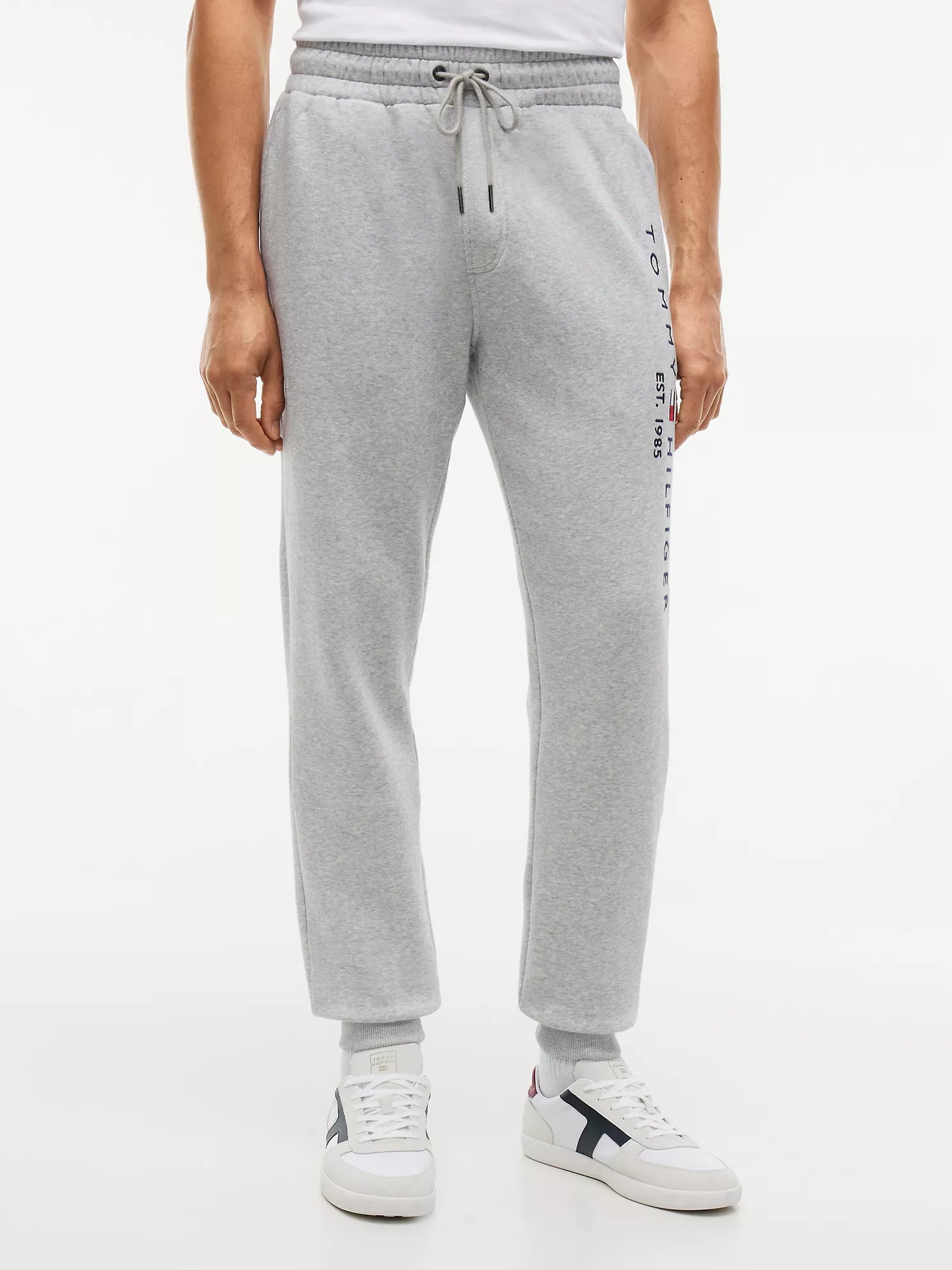 Tommy Mens' Logo Sweatpant-Grey Heather