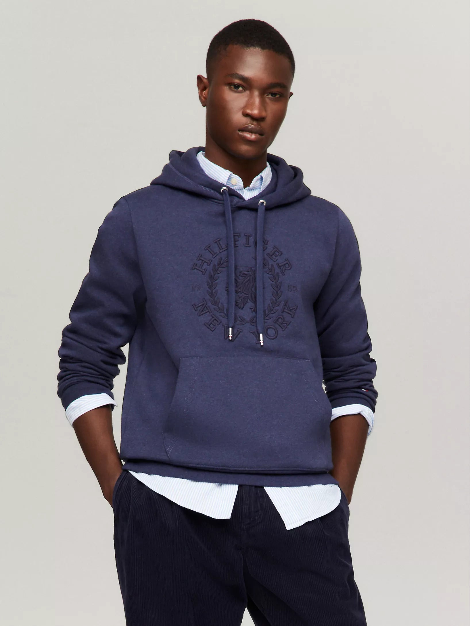 Mens' Tommy Embroidered Heritage Logo Hoodie