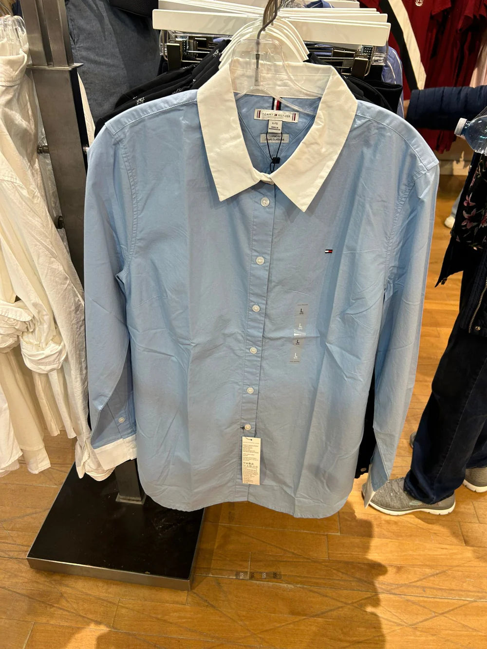 tommy hilfiger dress shirts women Women Tommy Contrast Trim Shirt