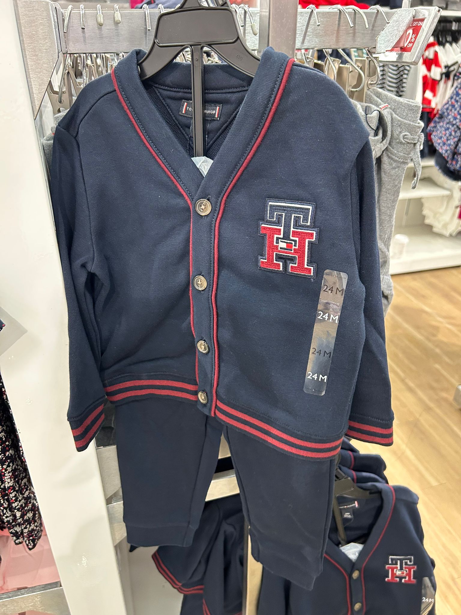 Baby Boys' Tommy Fleece Cardigan and Pant Set