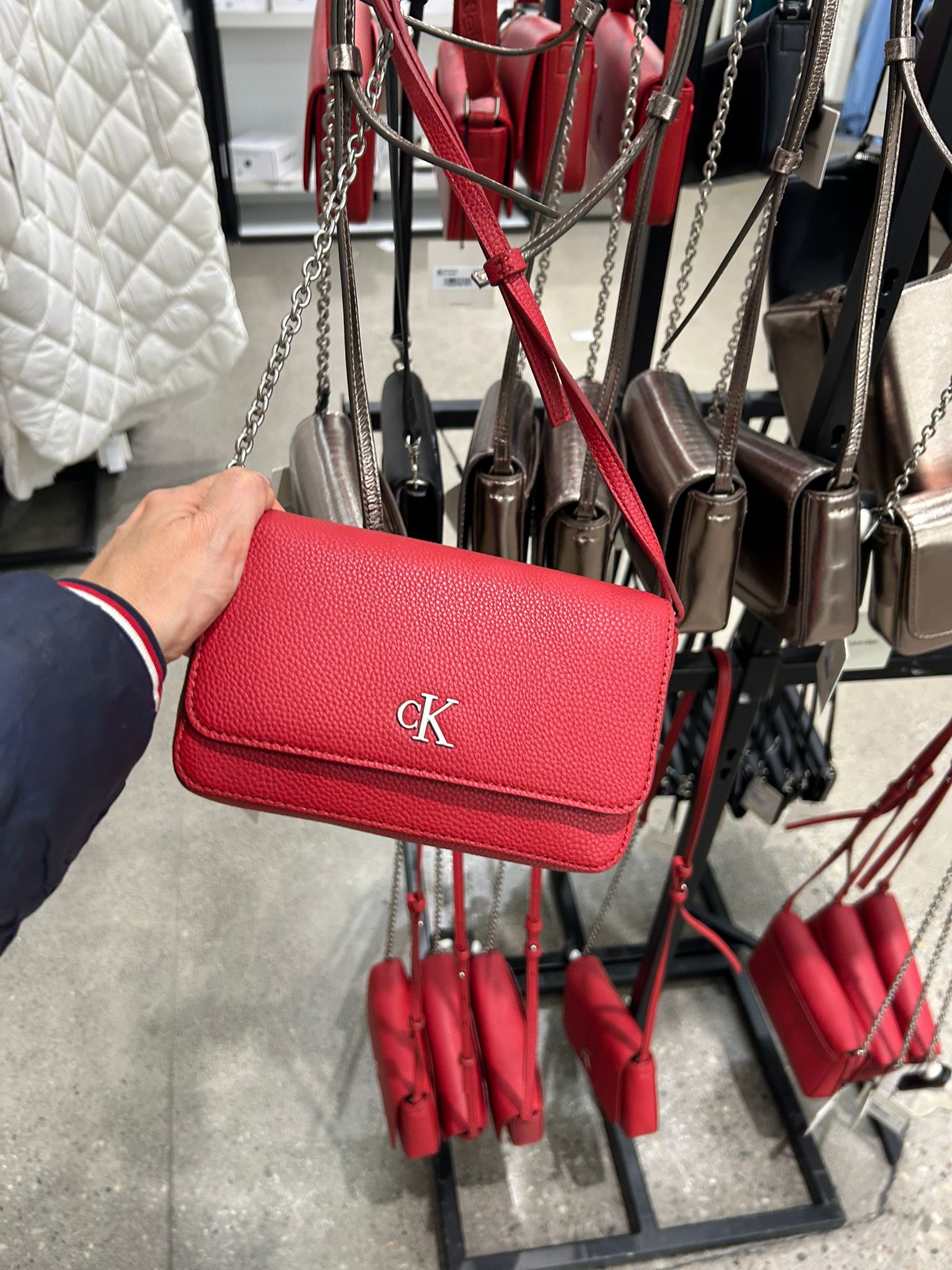 Calvin klein Womens' Archive Hardware Flap Crossbody Bag