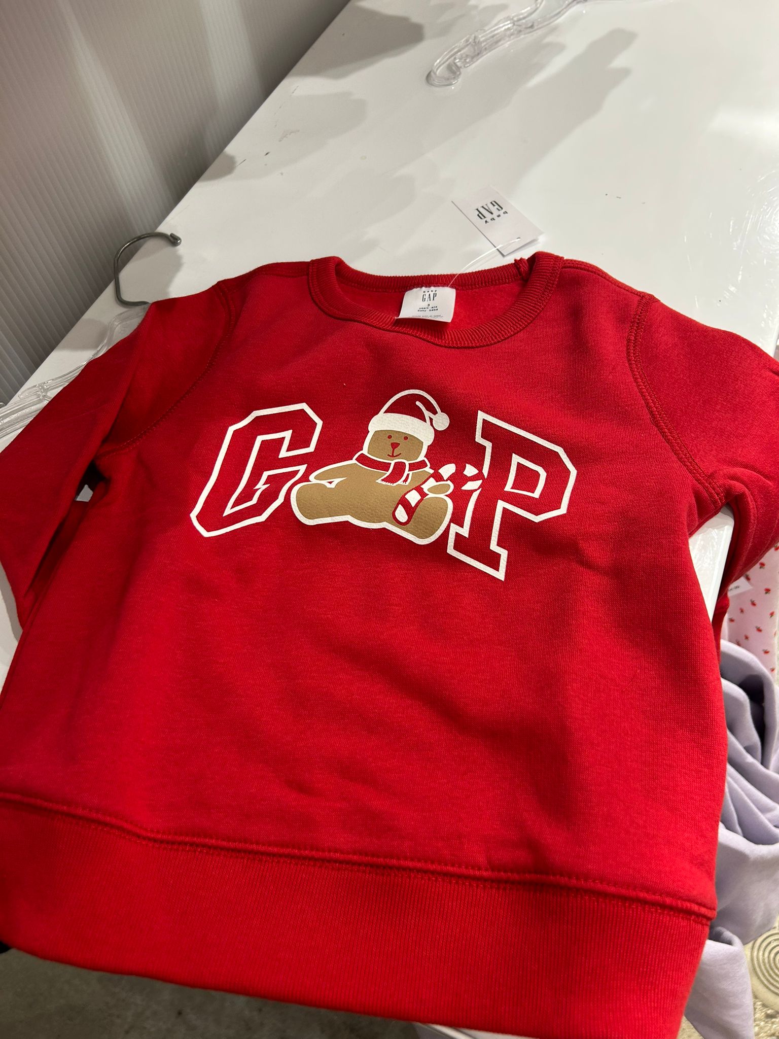 Baby BOY Gap Logo Sweatshirt Modern Red