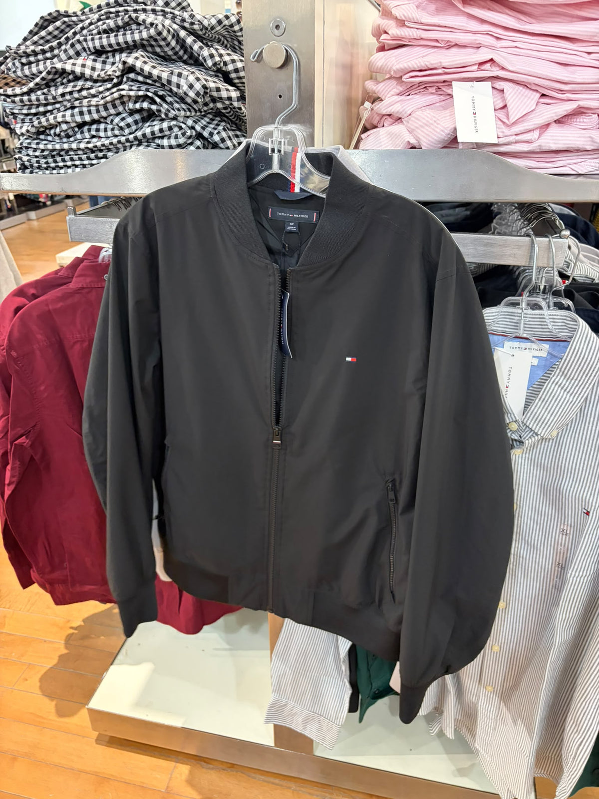 Tommy MENS' Lightweight Twill Bomber Uniform Black