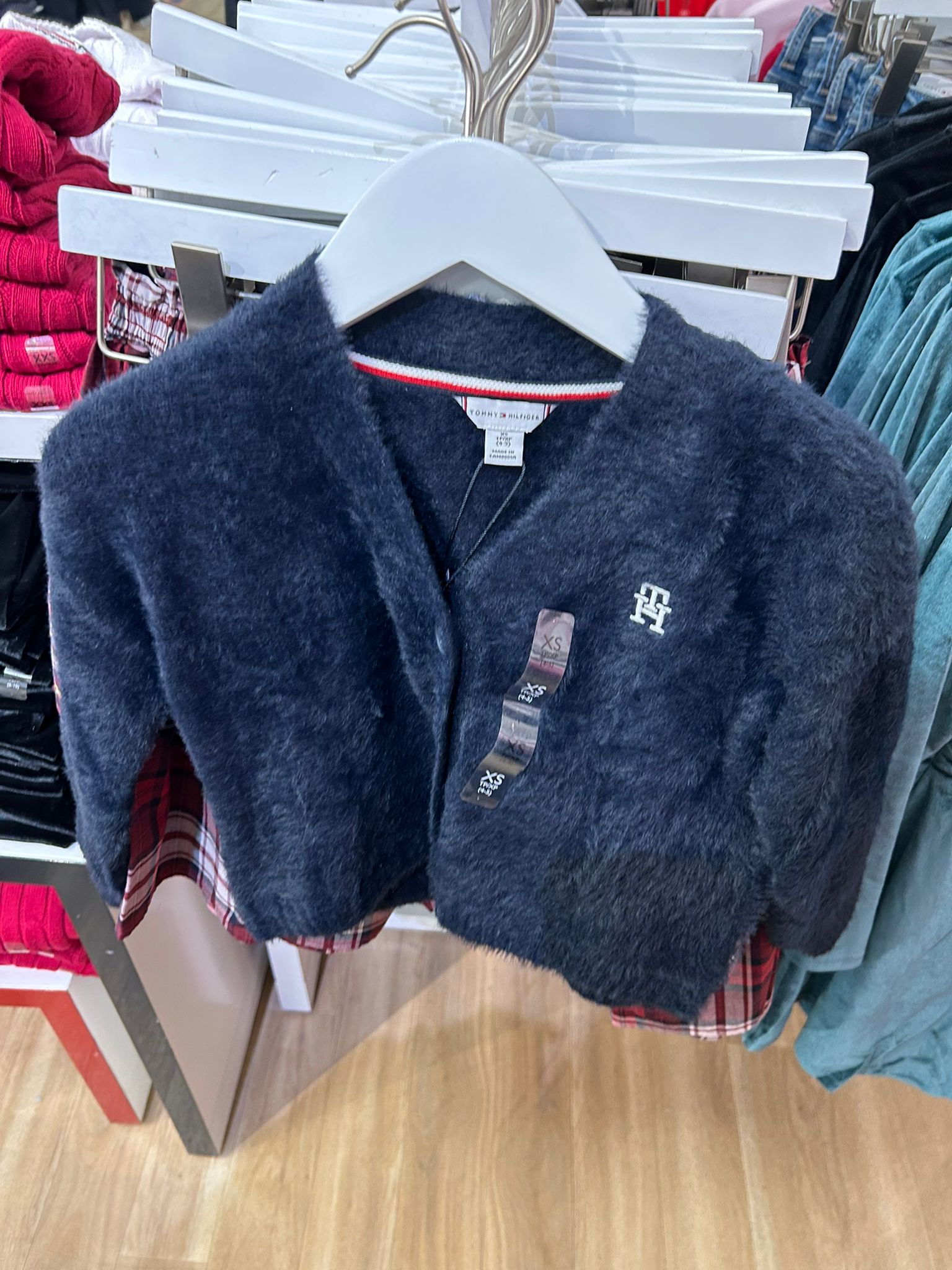 Tommy Hilfiger Girls FURRY GLITTER - Cardigan