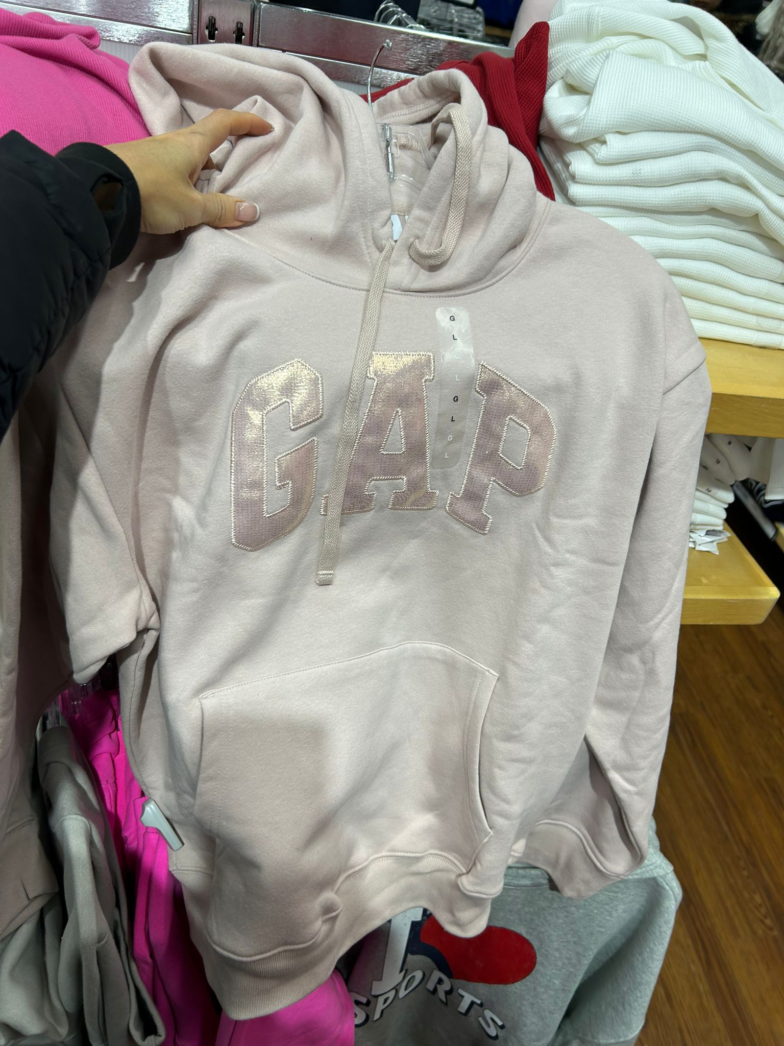 Womens' GAP Logo Hoodie BEIGE