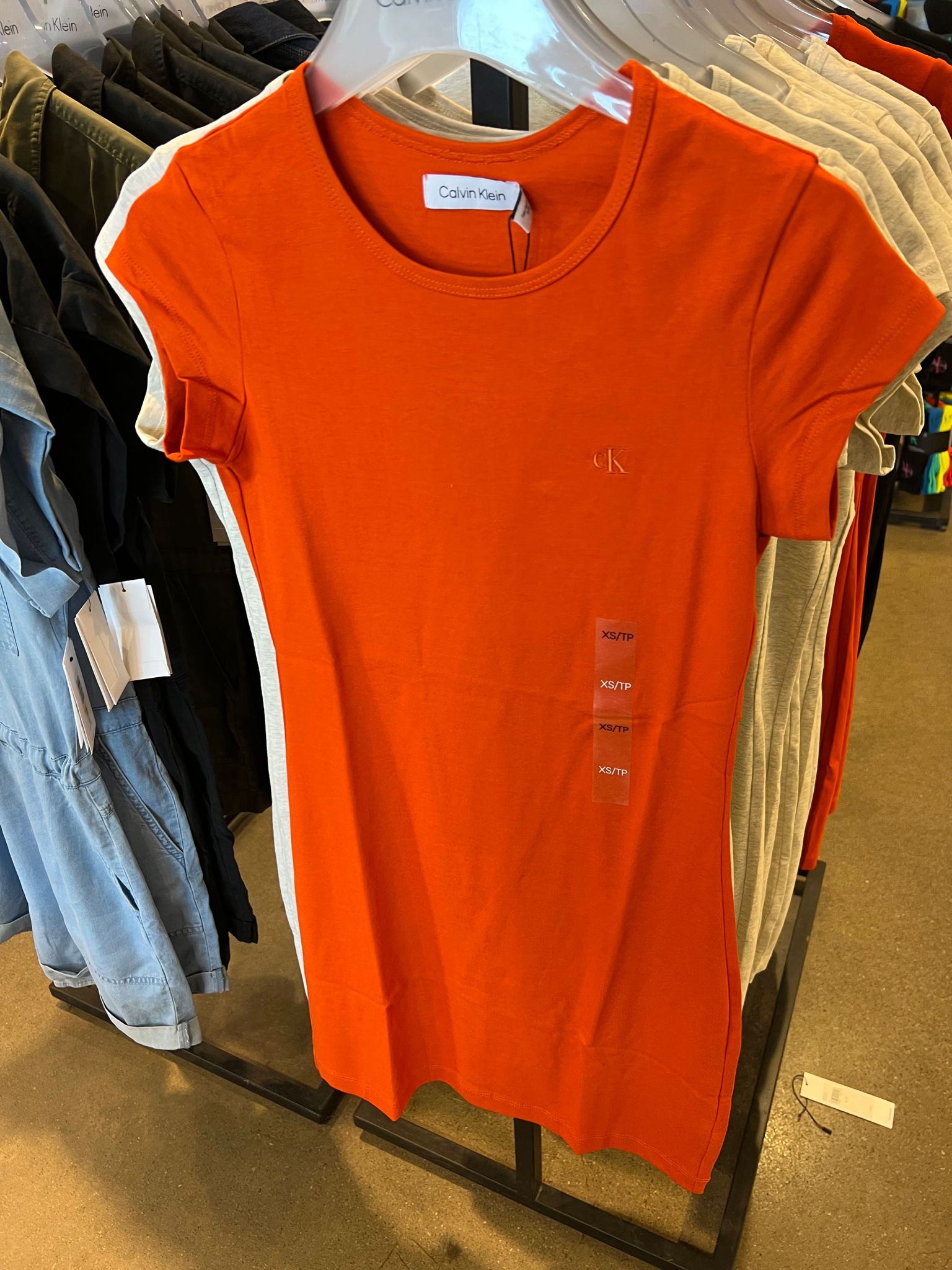 Womens' Calvin Klein Archive Logo Baby T-Shirt Dress