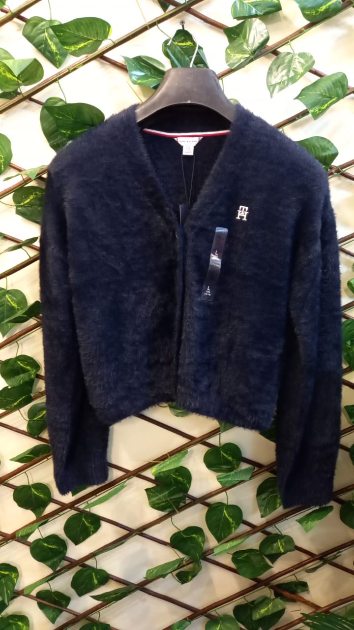 Tommy Hilfiger Girls FURRY GLITTER - Cardigan