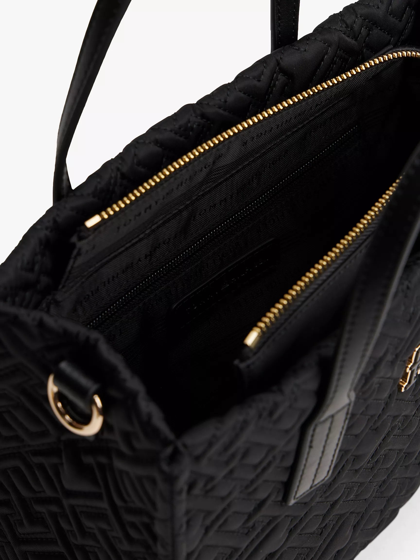 Women's Tommy Topstitch Monogram Nylon Mini Tote Bag