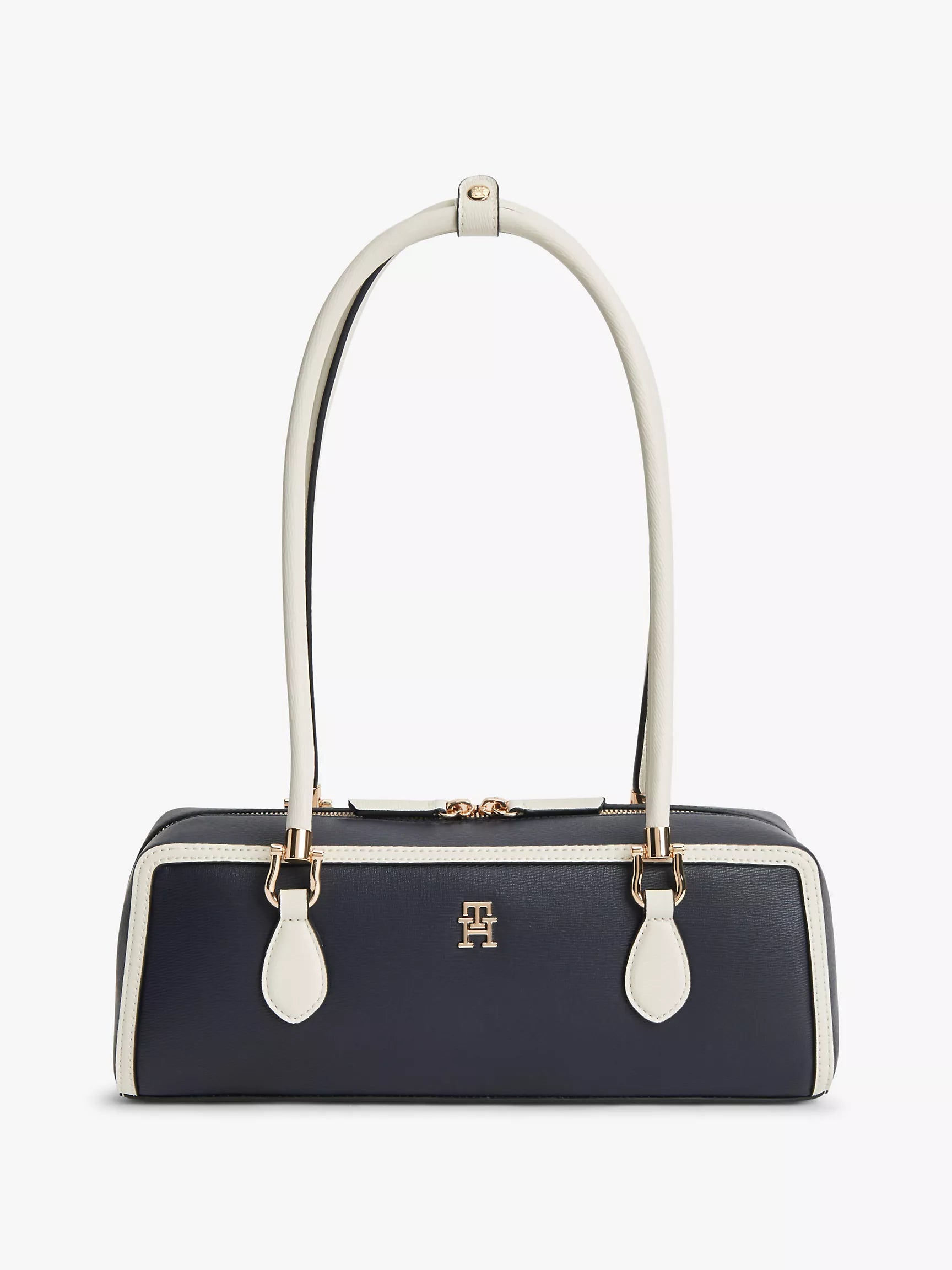Tommy Women's Monogram East-West Shoulder Bag-Space Blue