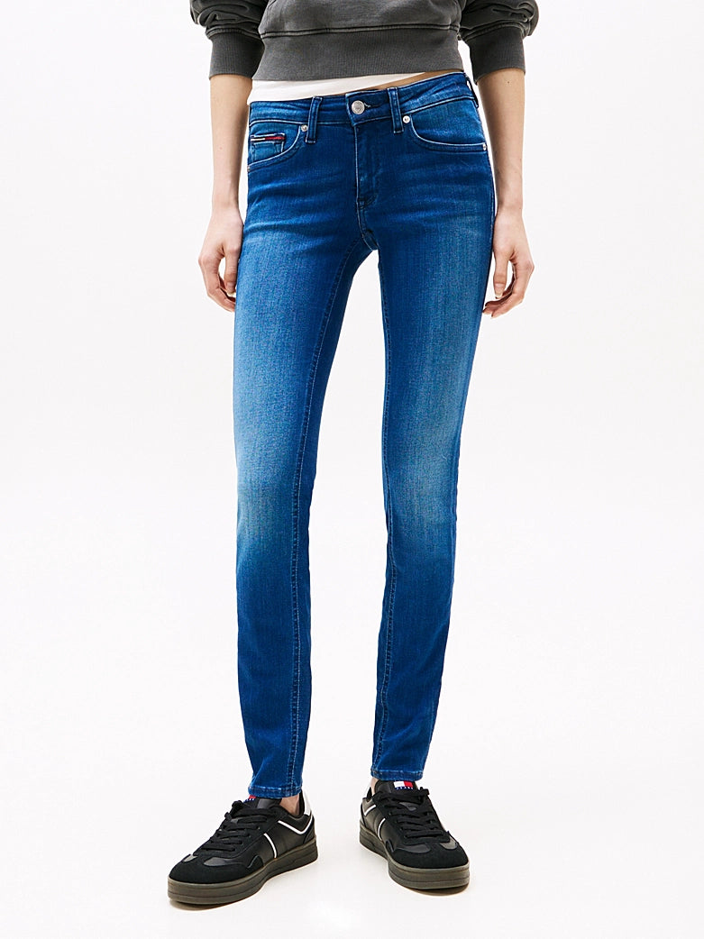 Tommy Womens' Sophie Low Rise Skinny Faded Jeans