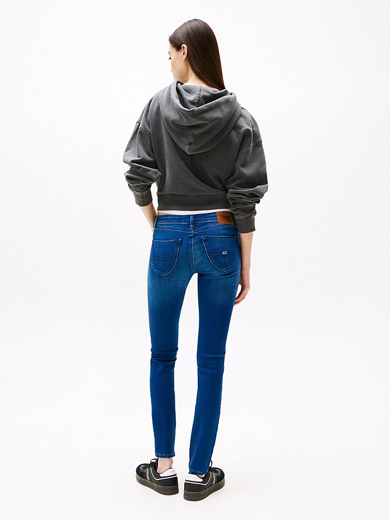 Tommy Womens' Sophie Low Rise Skinny Faded Jeans