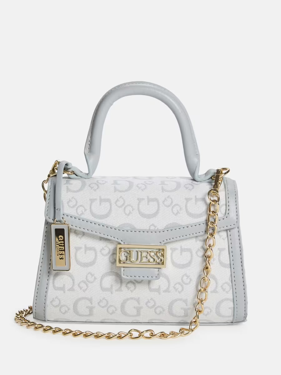 Guess Womens' Sabrina Top-Handle Mini Bag/ Blue