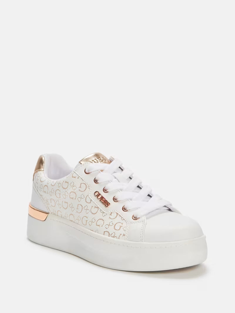 Guess Womens' Onna Low-Top Logo Sneakers