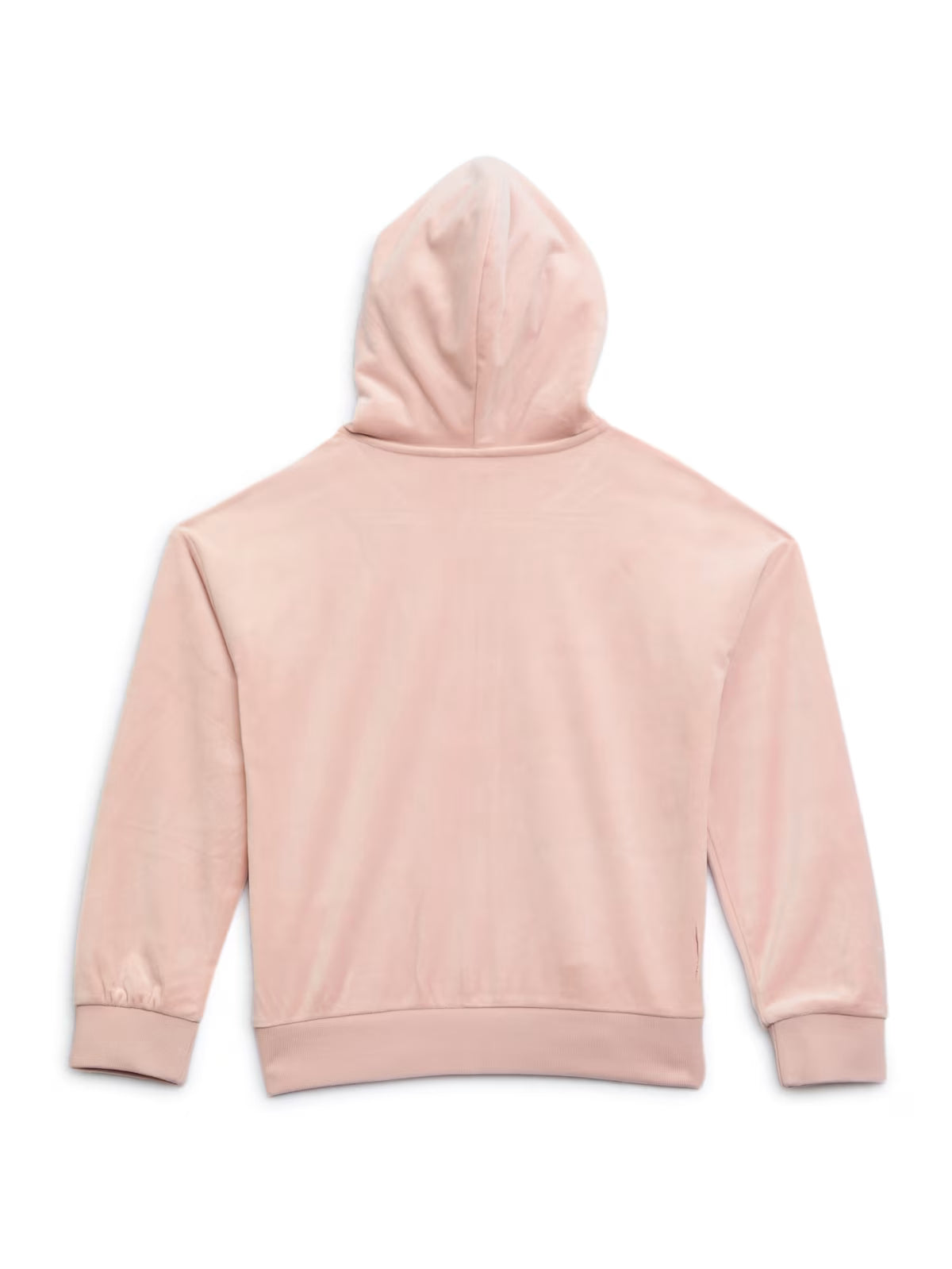 Guess GIRLS' Velour Full-Zip Hoodie (7-14) Pink