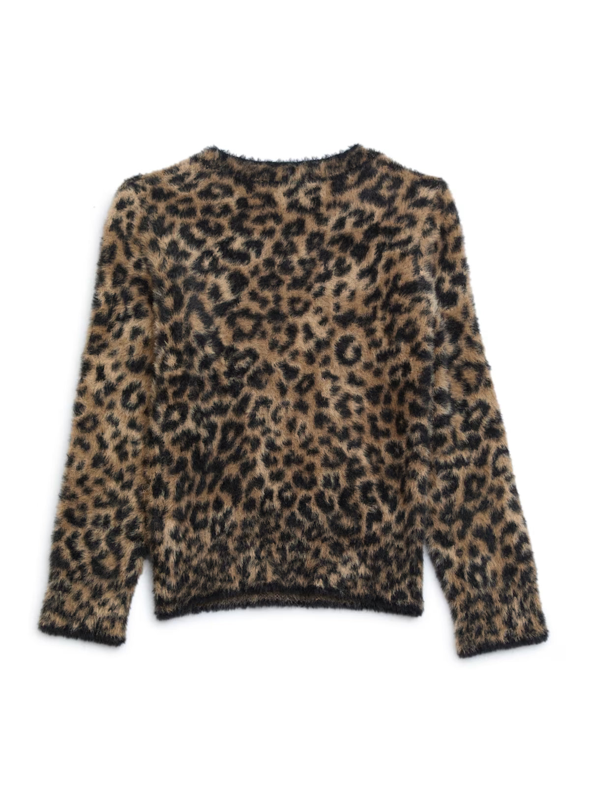 Guess GIRLS' Leo Leopard Sweater (7-14)