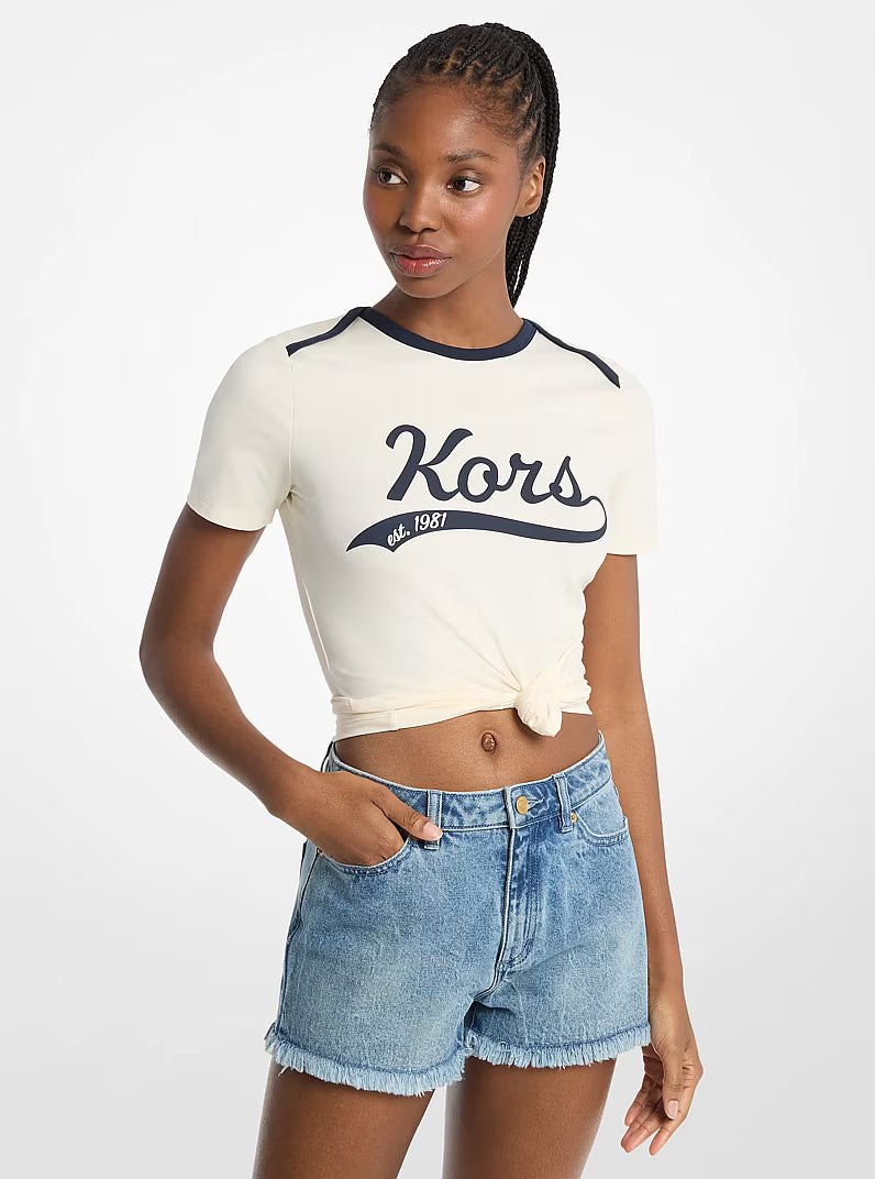 KORS Women's Stretch jersey T-shirt -White