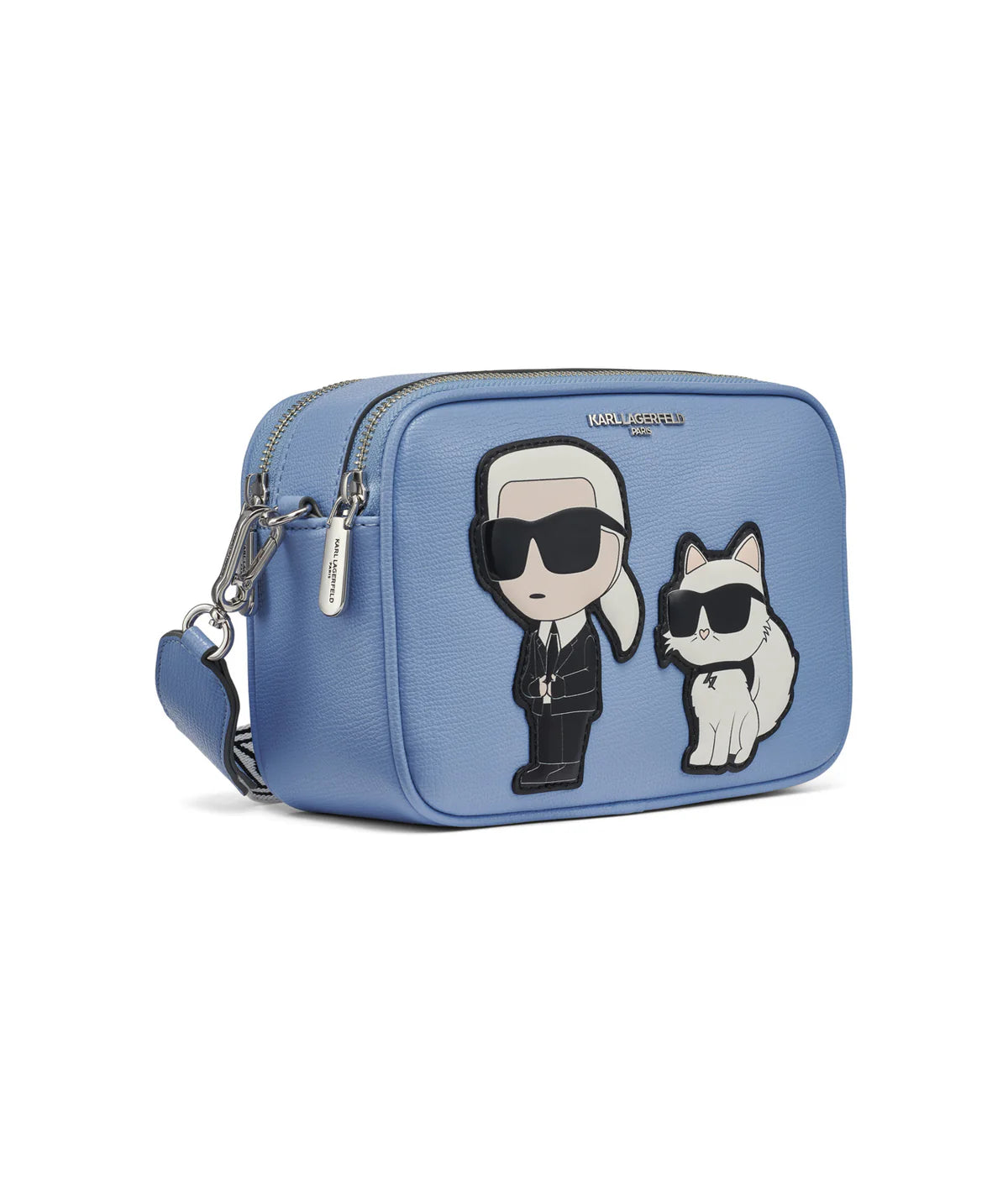Karl Lagerfeld Paris Womens' MAYBELLE CAMERA CROSSBODY / BLUE