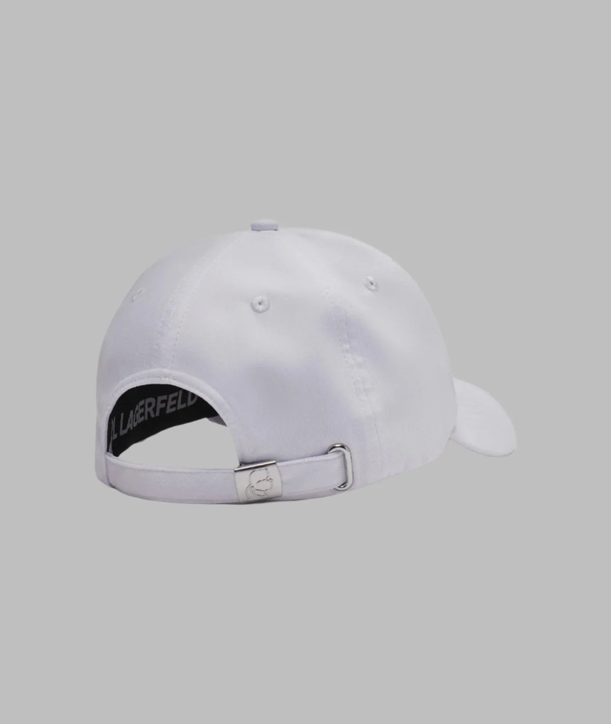 KARL LAGERFELD WOMEN'S KRYSTAL KARL BASEBALL HAT-White