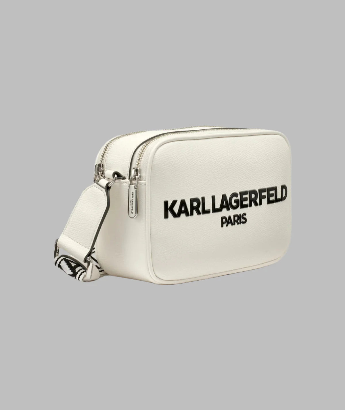 Karl Lagerfeld Paris Women's MAYBELLE CAMERA CROSSBODY WHITE