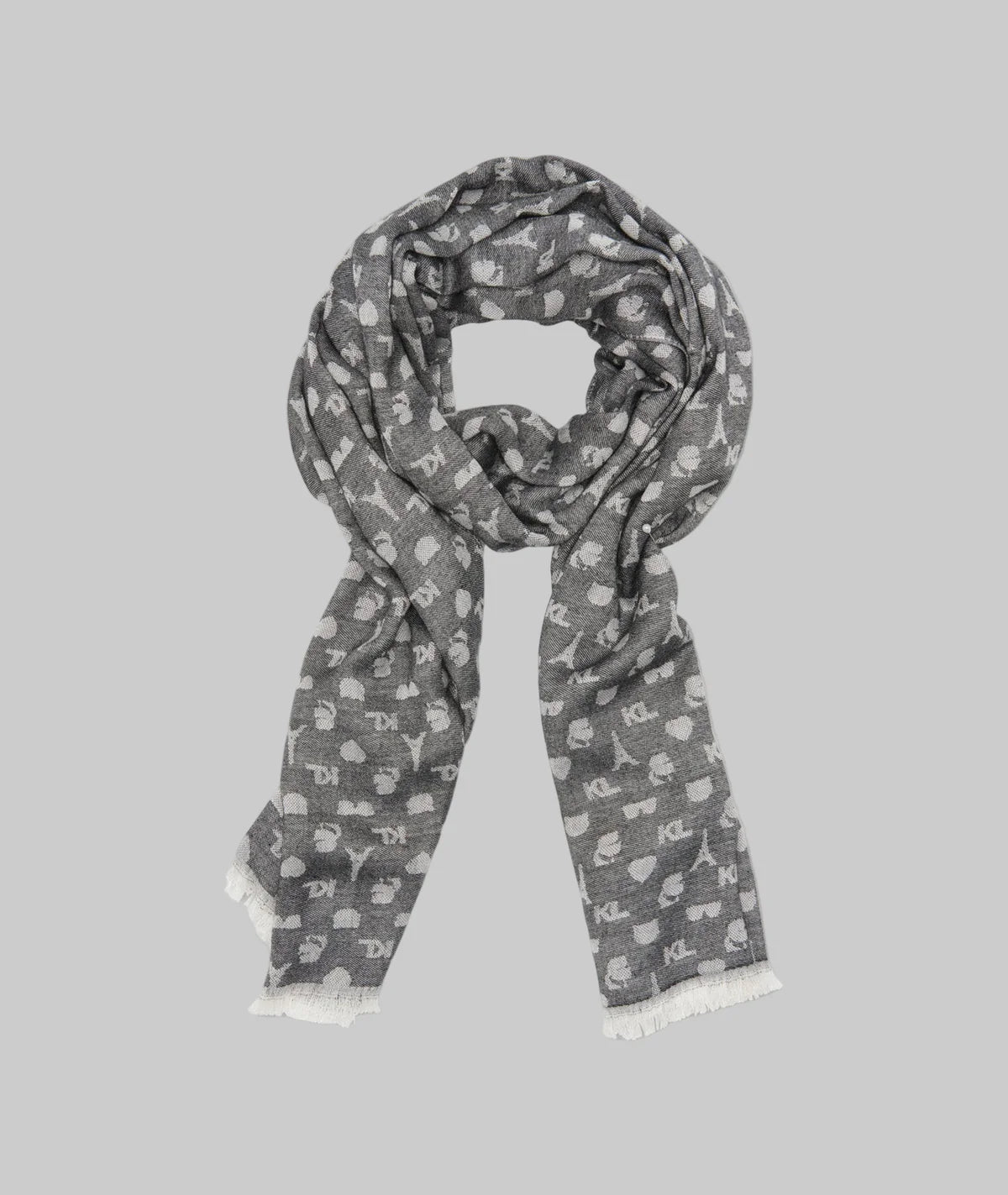 KARL ICON PASHMINA-Black