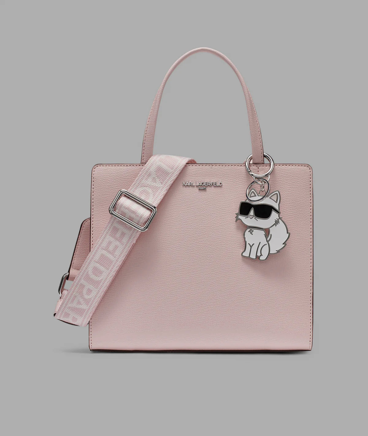 MAYBELLE SATCHEL WITH CHOUPETTE CHARM-Pink