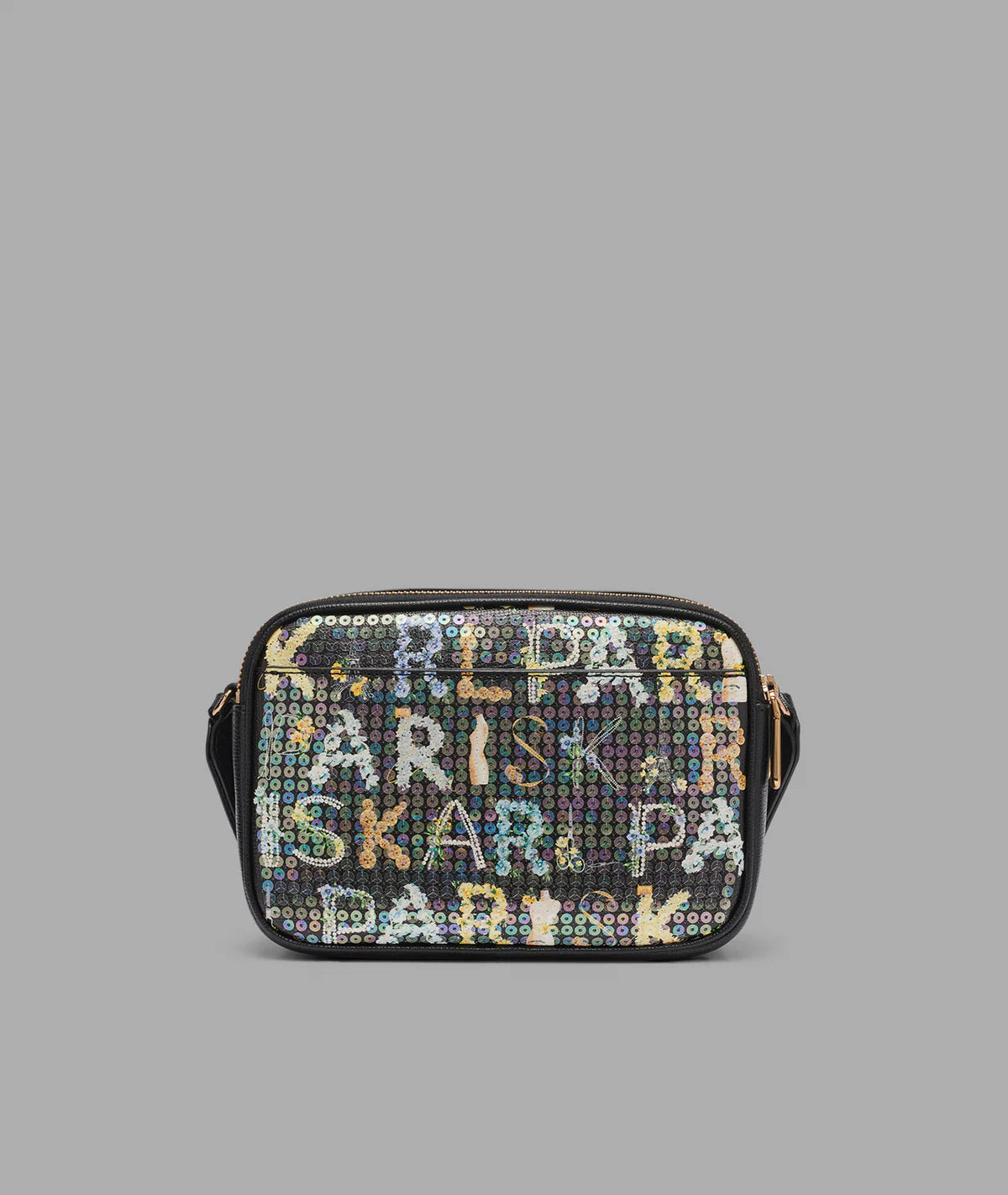 MAYBELLE SEQUIN CROSSBODY-Black