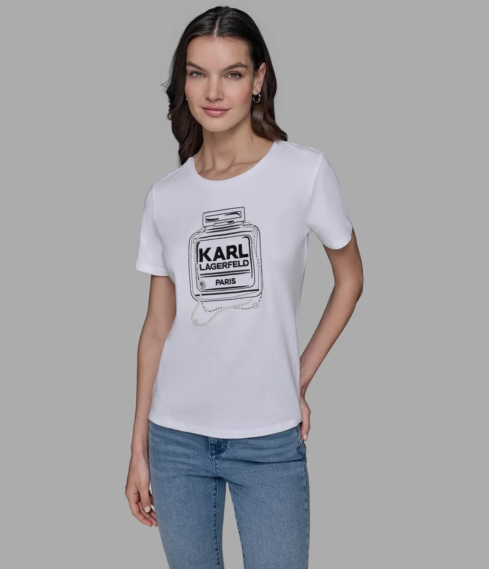 WOMENS' KARL PERFUME TEE