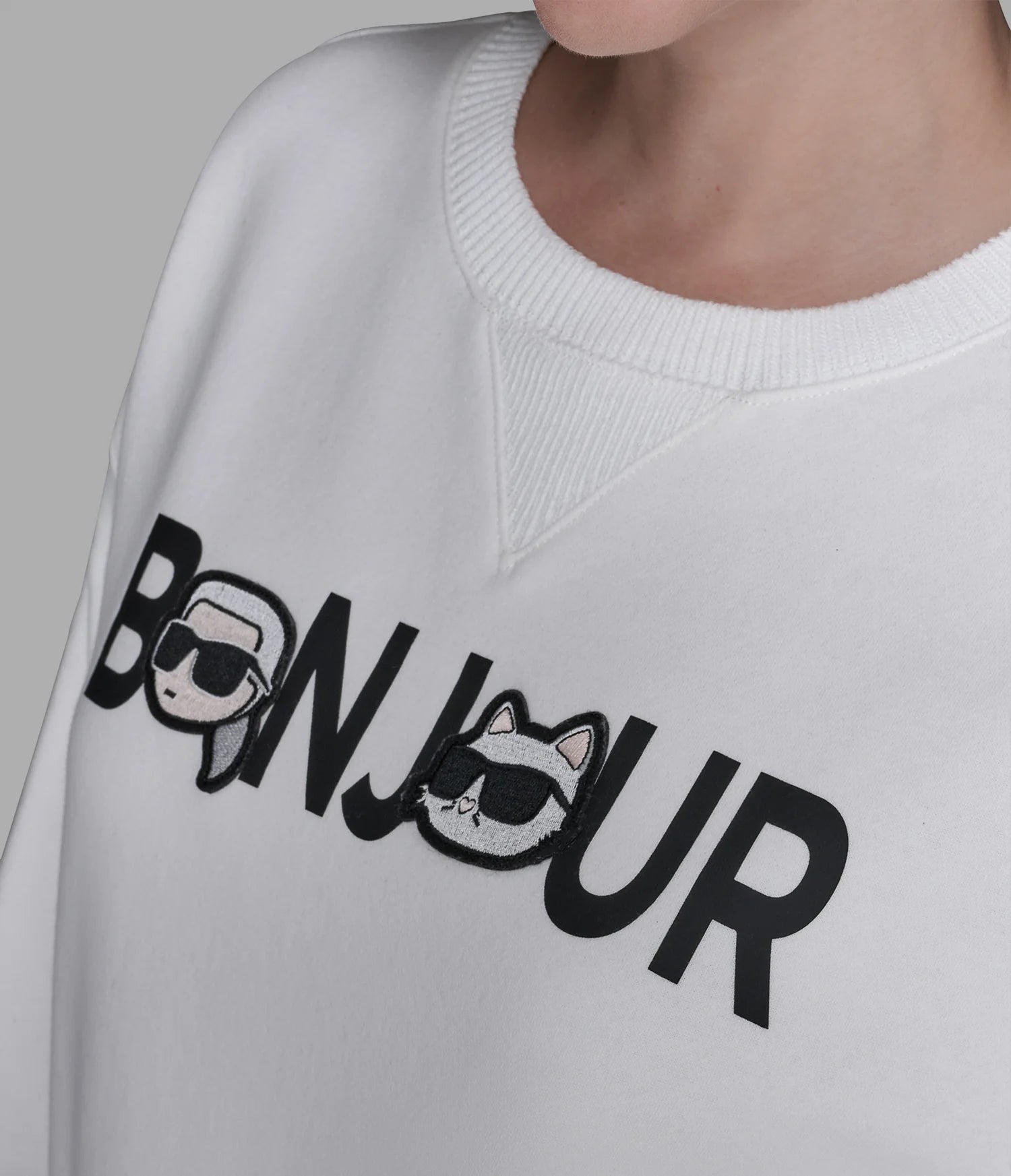 Womens' KARL BONJOUR CHARACTER SWEATSHIRT
