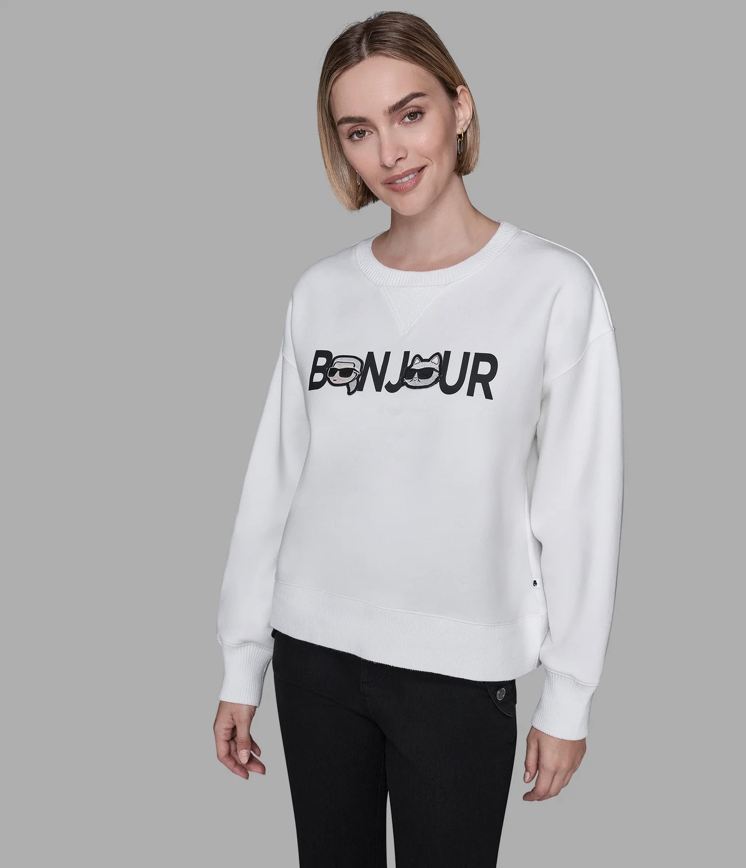 Womens' KARL BONJOUR CHARACTER SWEATSHIRT