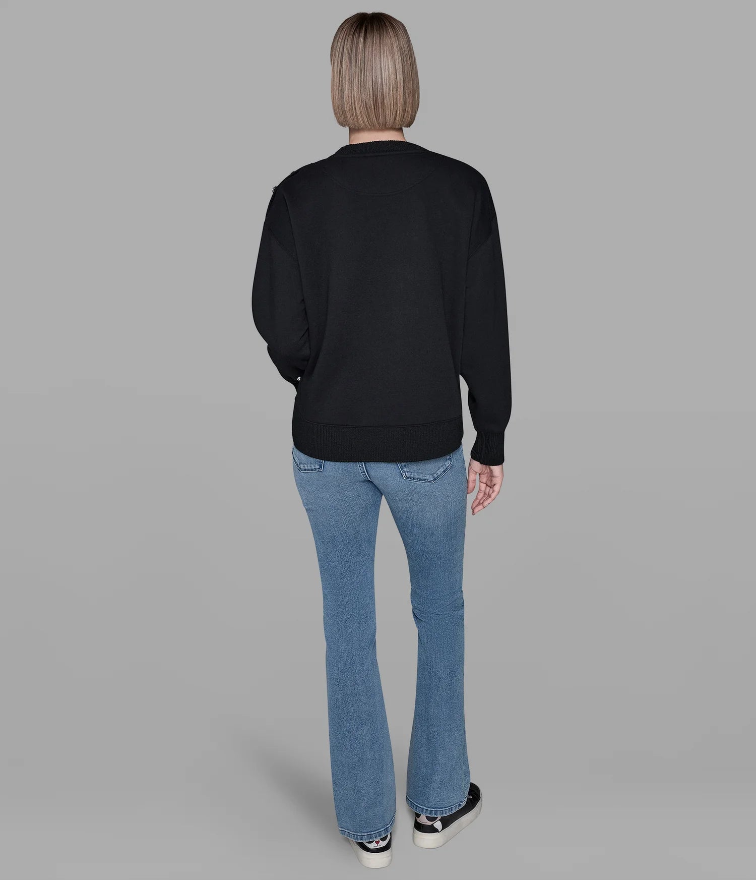 Womens' KARL FLEECE WHIMSY SWEATSHIRT Black